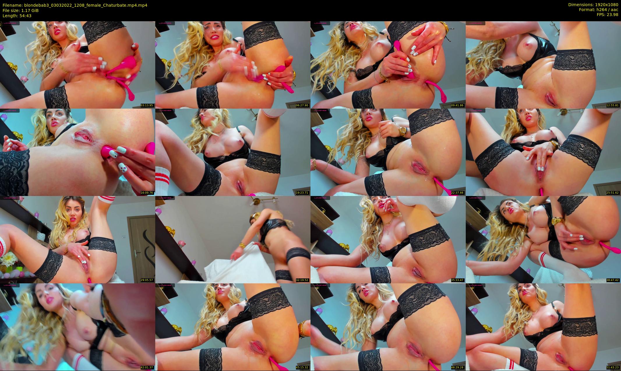 blondebab3 — 55 minute Chaturbate female cam show recording, 1080p, Mar 3, 2022