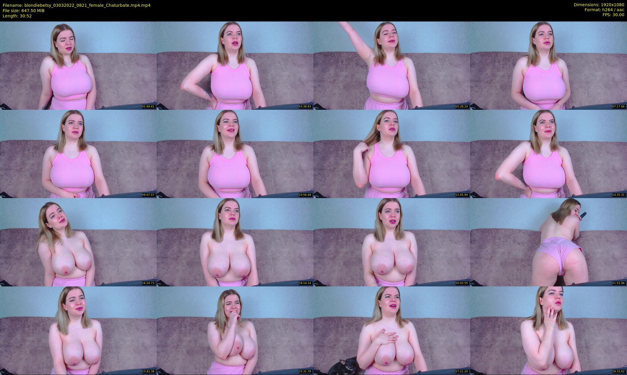 blondiebetsy — 31 minute Chaturbate female cam show recording, 1080p, Mar 3, 2022