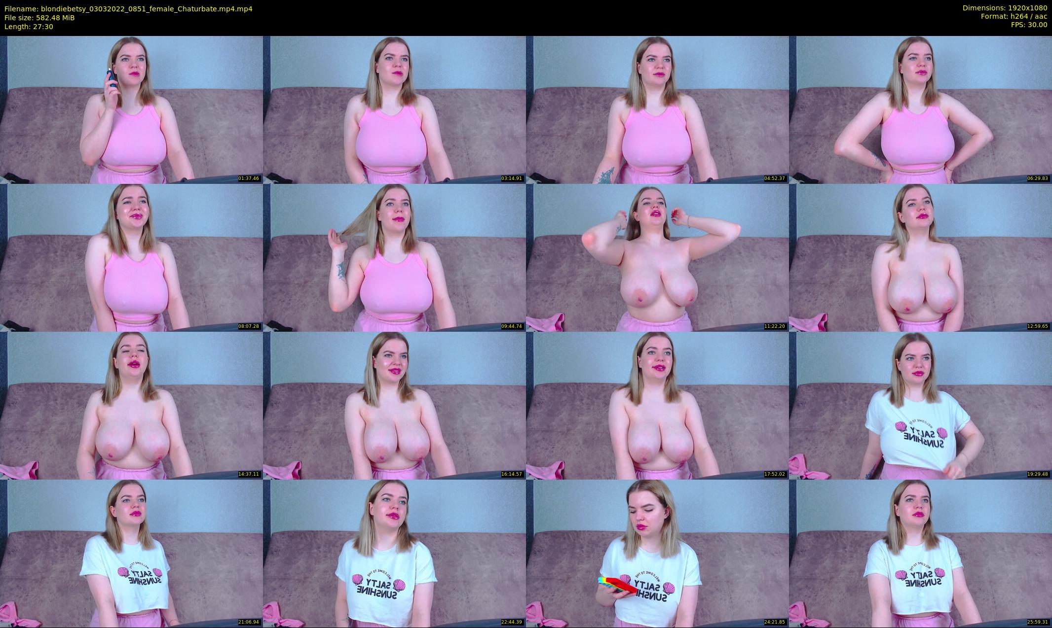 blondiebetsy — 28 minute Chaturbate female cam show recording, 1080p, Mar 3, 2022