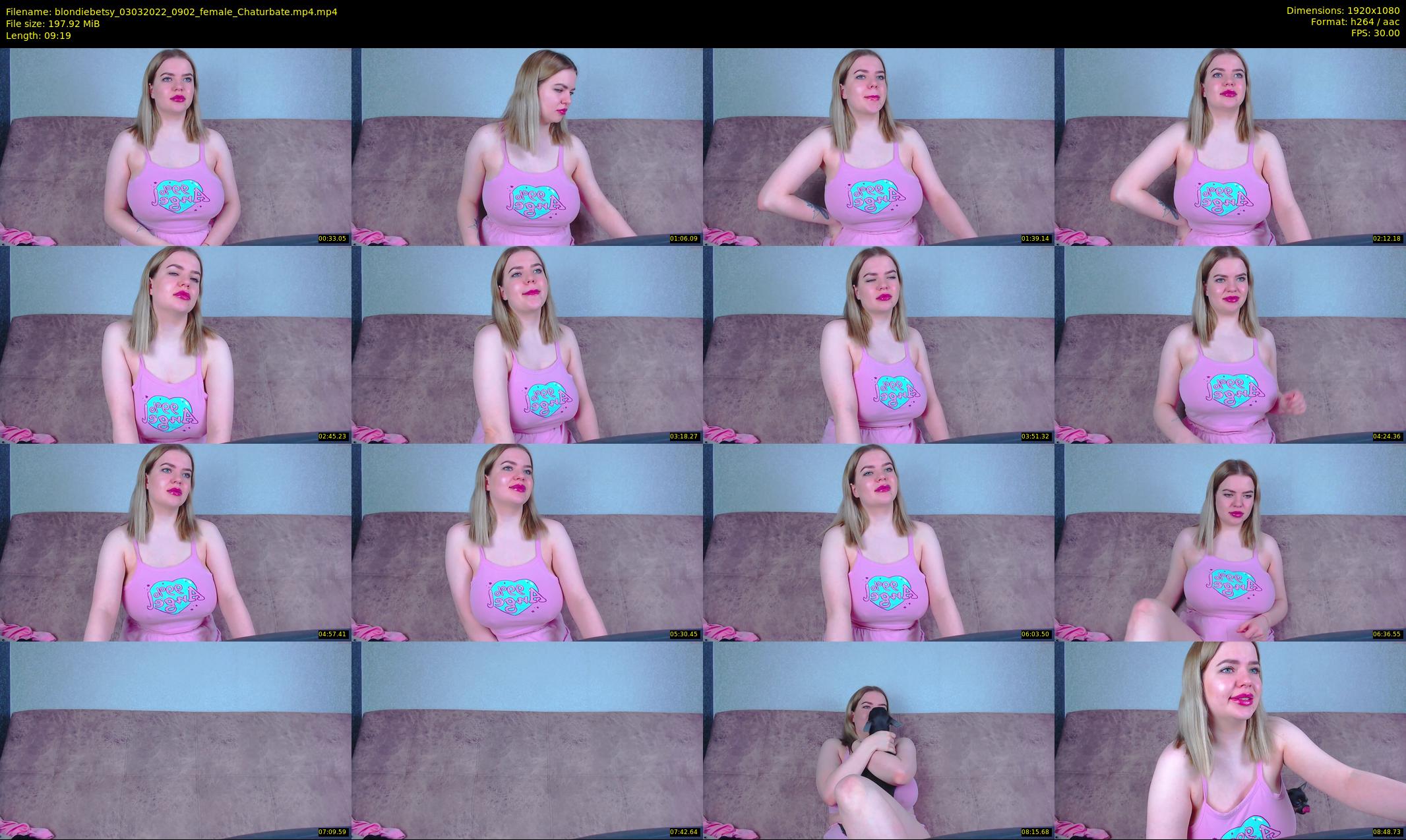 blondiebetsy — 10 minute Chaturbate female cam show recording, 1080p, Mar 3, 2022