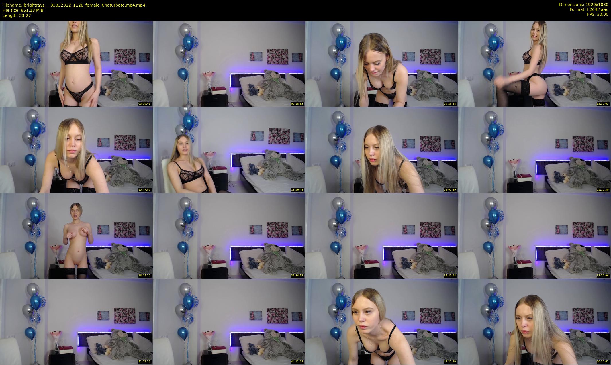 brightrays__ — 54 minute Chaturbate female cam show recording, 1080p, Mar 3, 2022