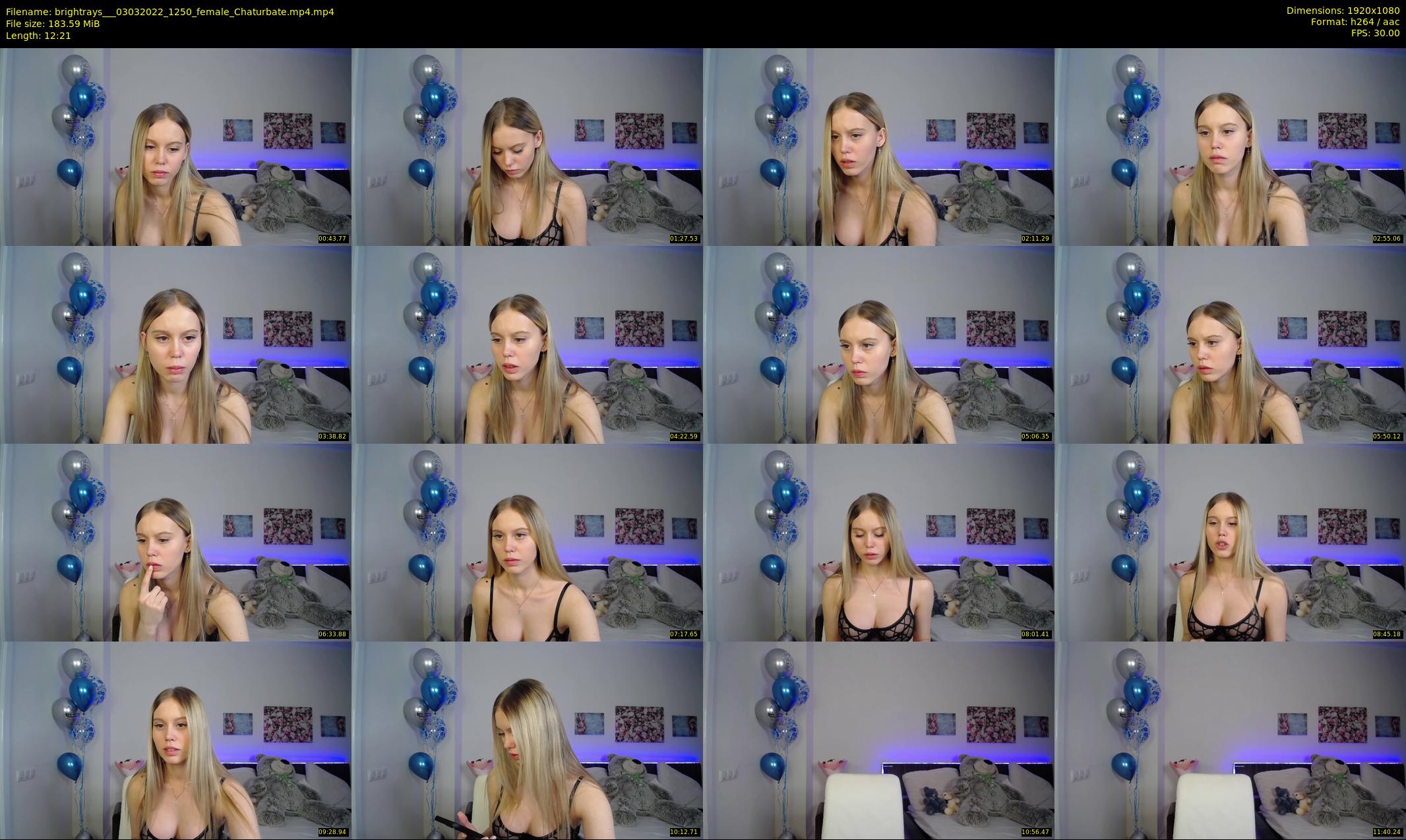 brightrays__ — 13 minute Chaturbate female cam show recording, 1080p, Mar 3, 2022