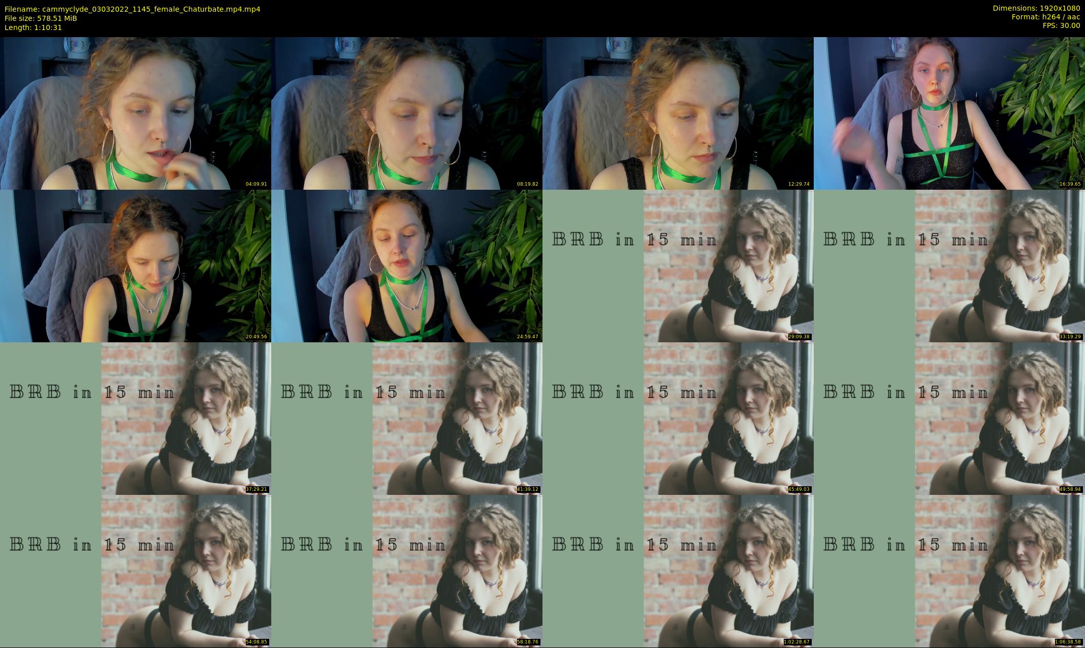 cammyclyde — 71 minute Chaturbate female cam show recording, 1080p, Mar 3, 2022