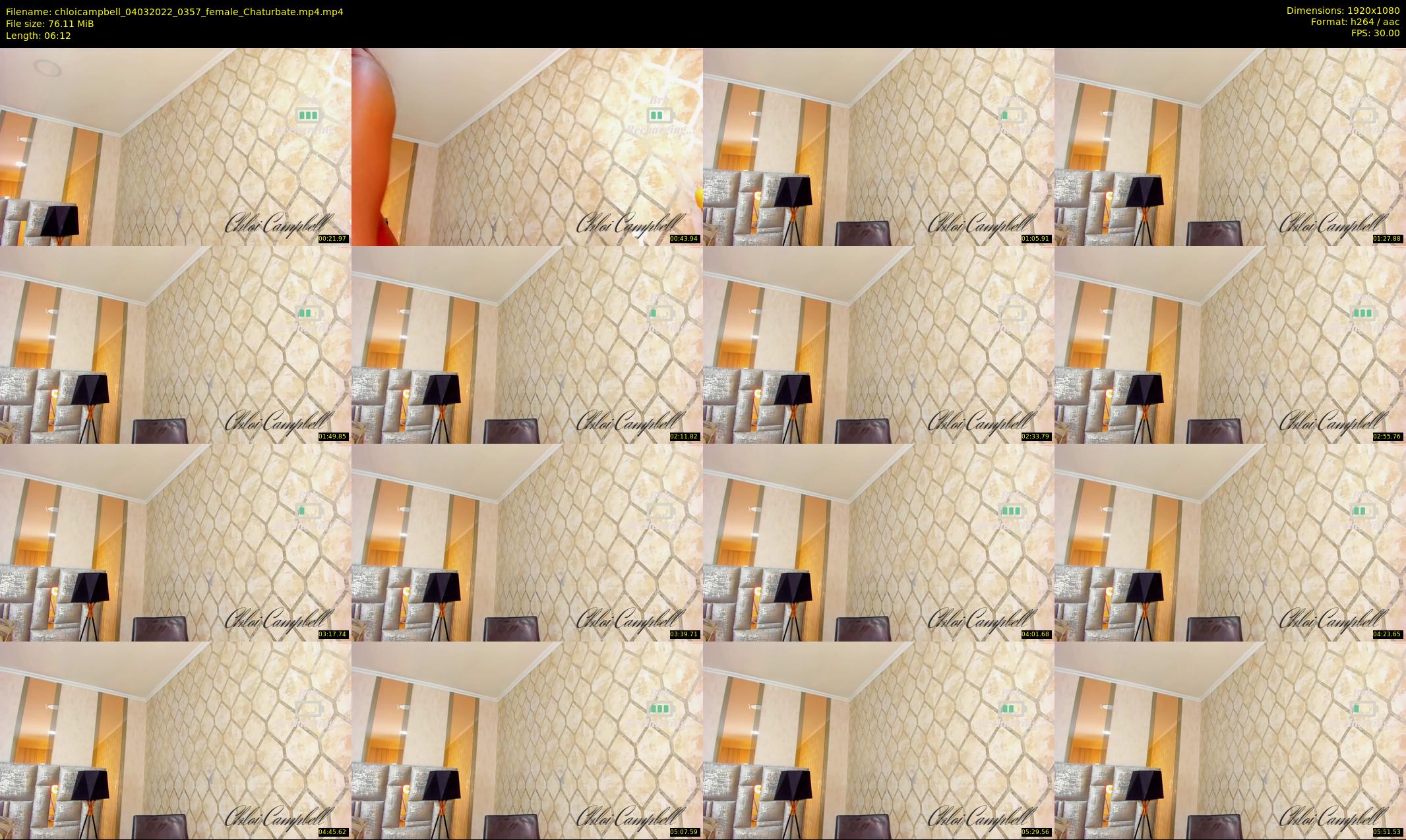 chloicampbell — 7 minute Chaturbate female cam show recording, 1080p, Mar 4, 2022