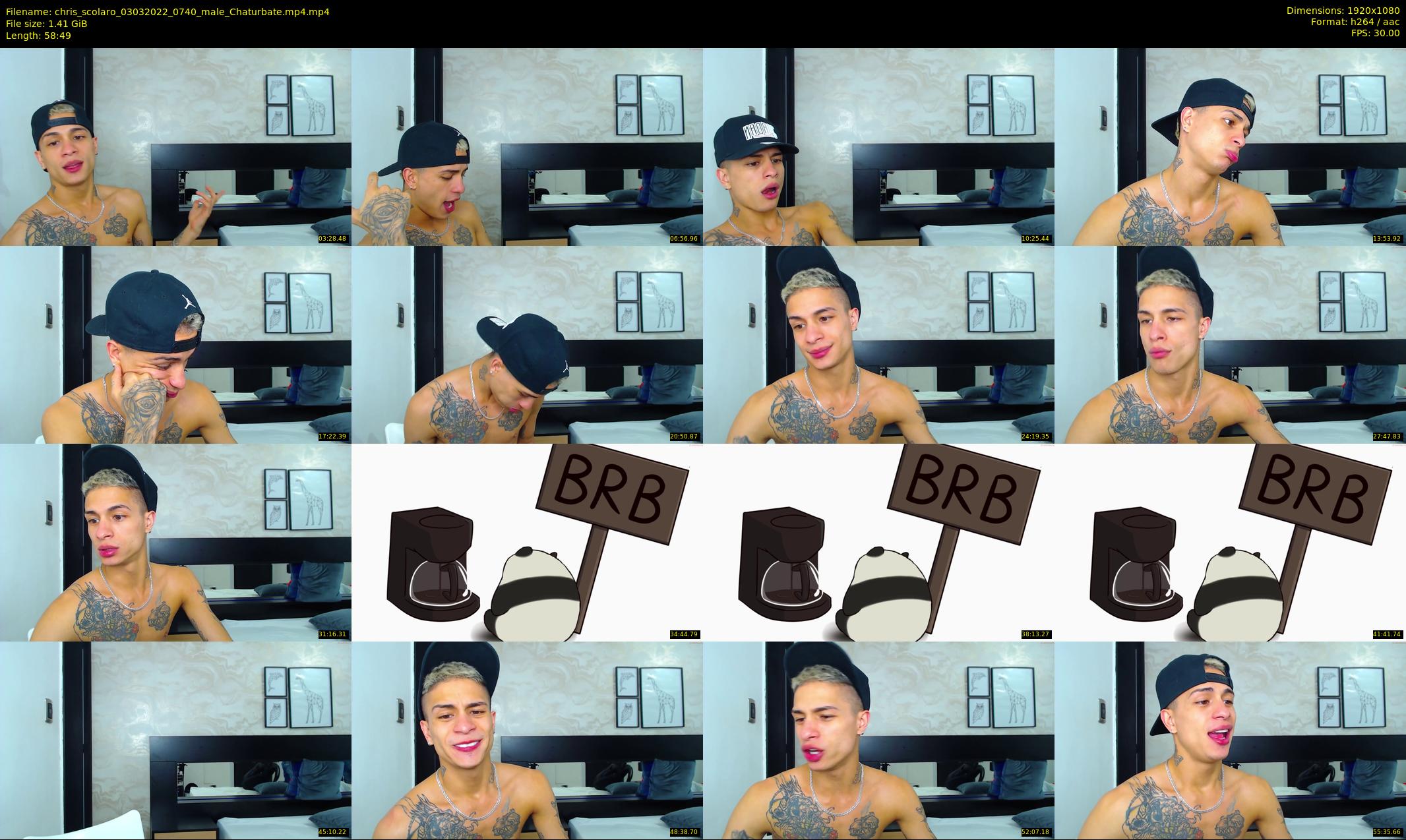 chris_scolaro — 59 minute Chaturbate male cam show recording, 1080p, Mar 3, 2022