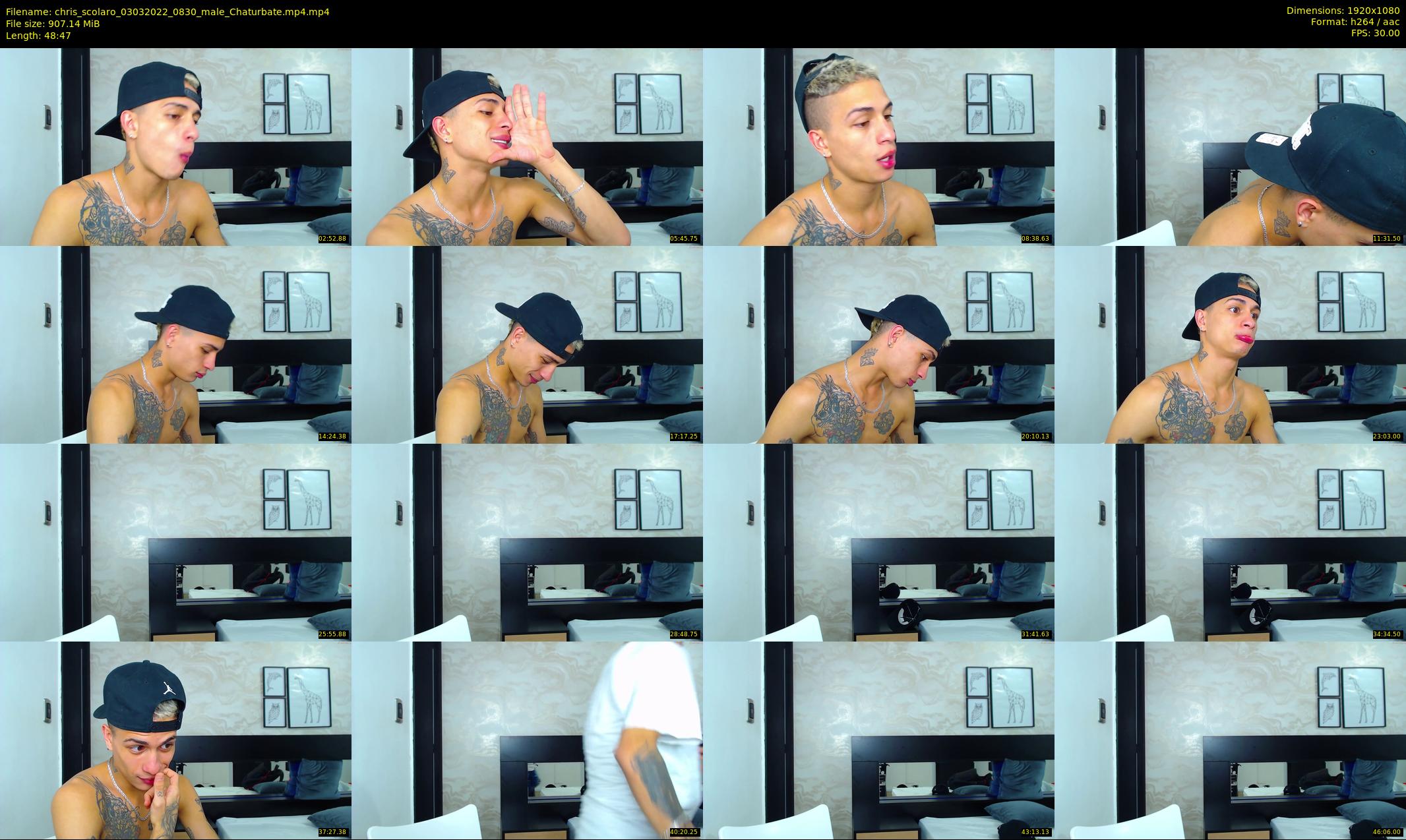chris_scolaro — 49 minute Chaturbate male cam show recording, 1080p, Mar 3, 2022