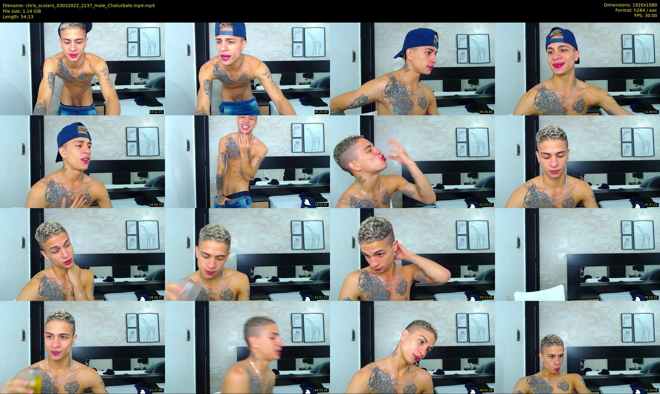 chris_scolaro — 55 minute Chaturbate male cam show recording, 1080p, Mar 3, 2022