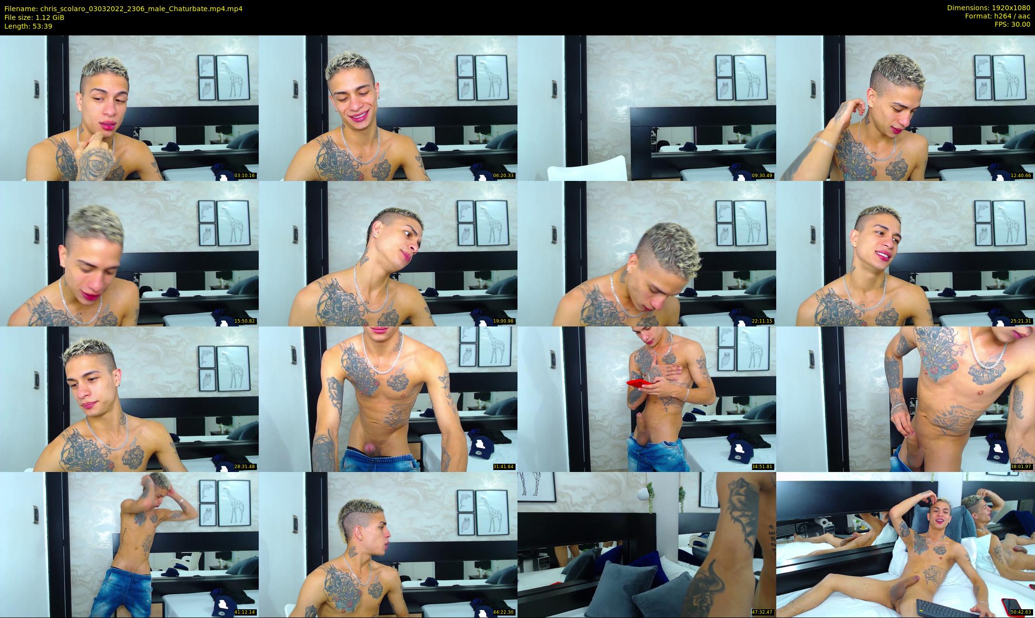 chris_scolaro — 54 minute Chaturbate male cam show recording, 1080p, Mar 3, 2022