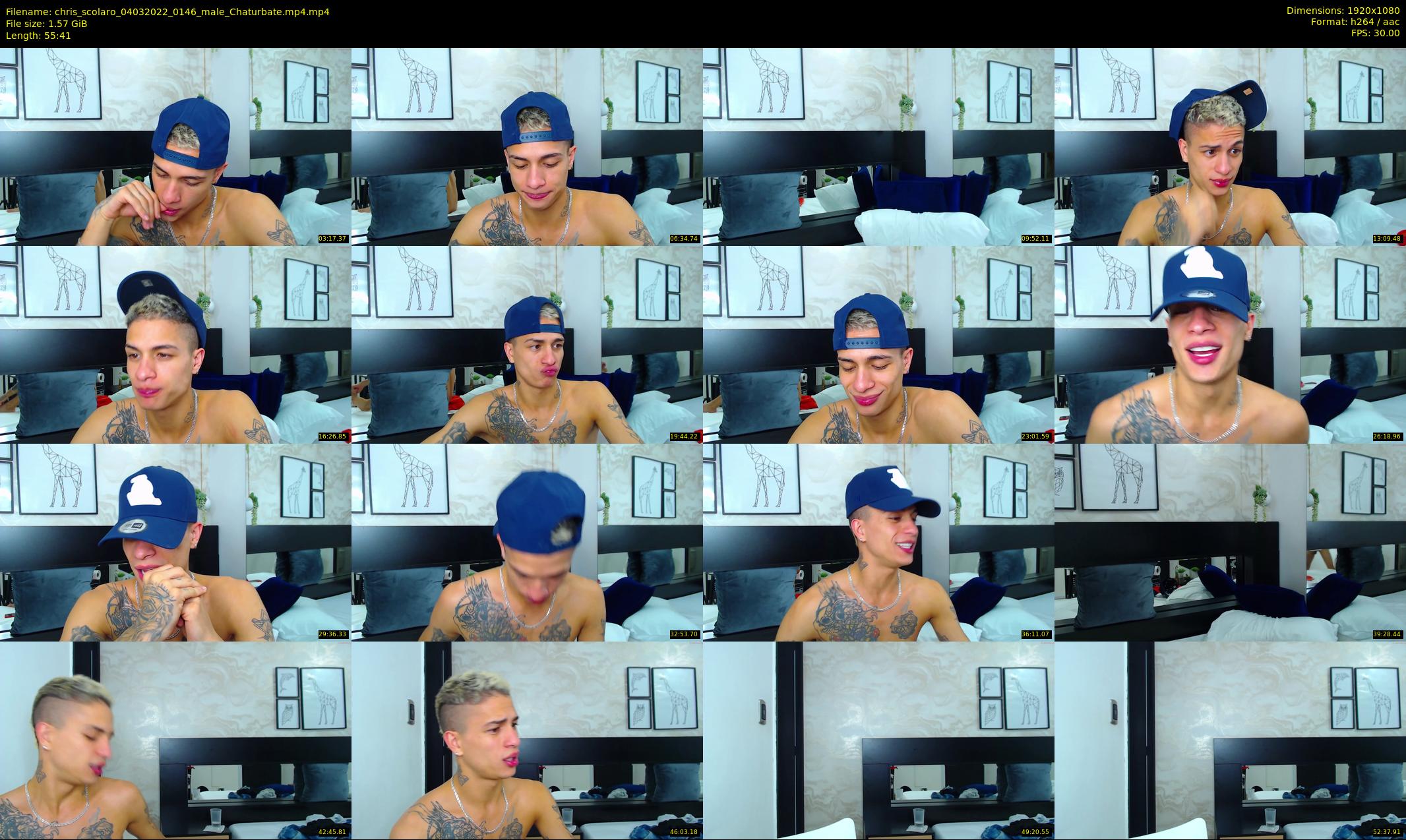 chris_scolaro — 56 minute Chaturbate male cam show recording, 1080p, Mar 4, 2022