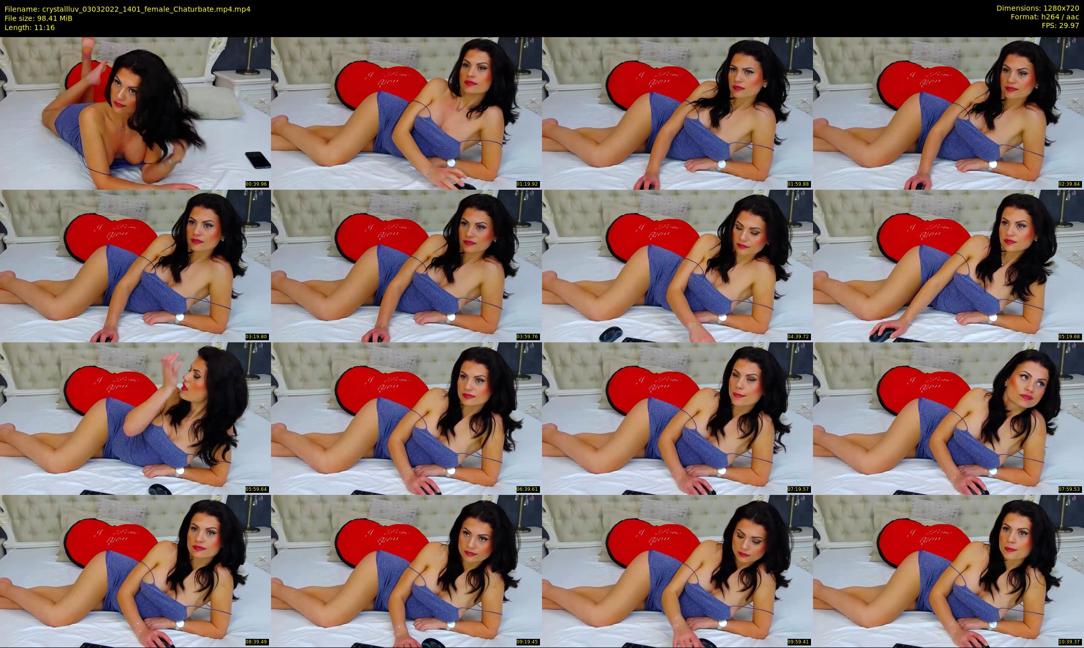 crystallluv — 12 minute Chaturbate female cam show recording, 720p, Mar 3, 2022