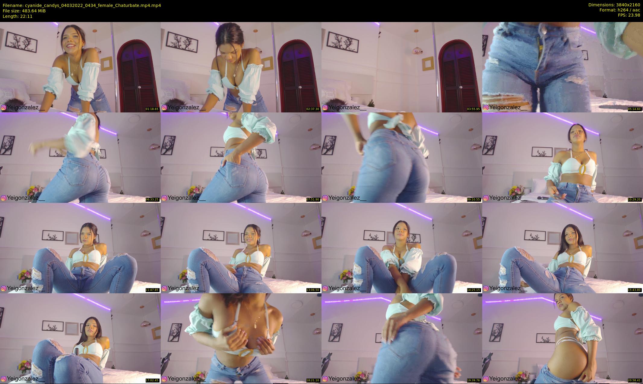 cyanide_candys — 23 minute Chaturbate female cam show recording, 4K, Mar 4, 2022