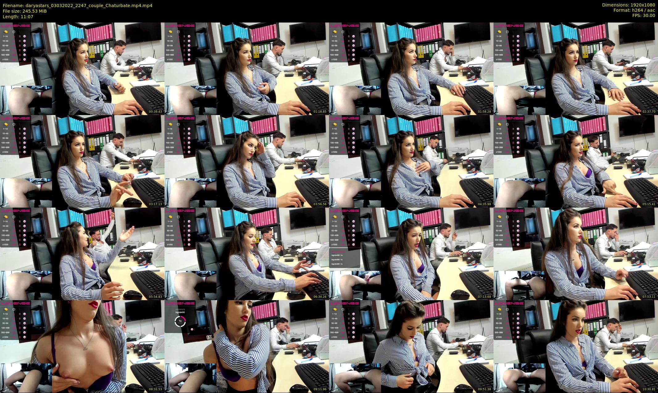 daryastars — 12 minute Chaturbate couple cam show recording, 1080p, Mar 3, 2022