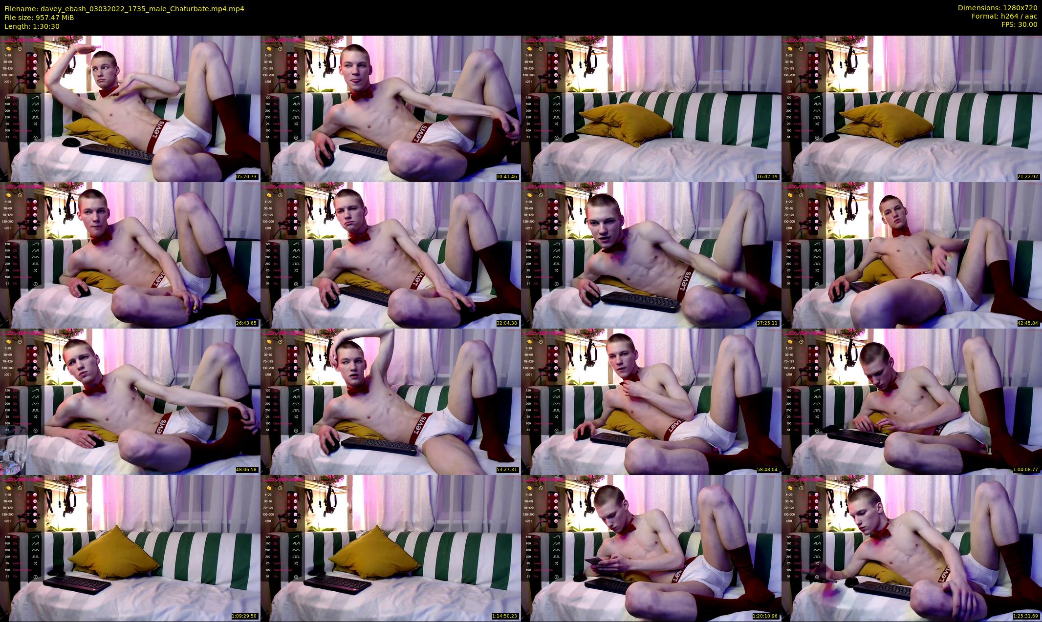 davey_ebash — 91 minute Chaturbate male cam show recording, 720p, Mar 3, 2022