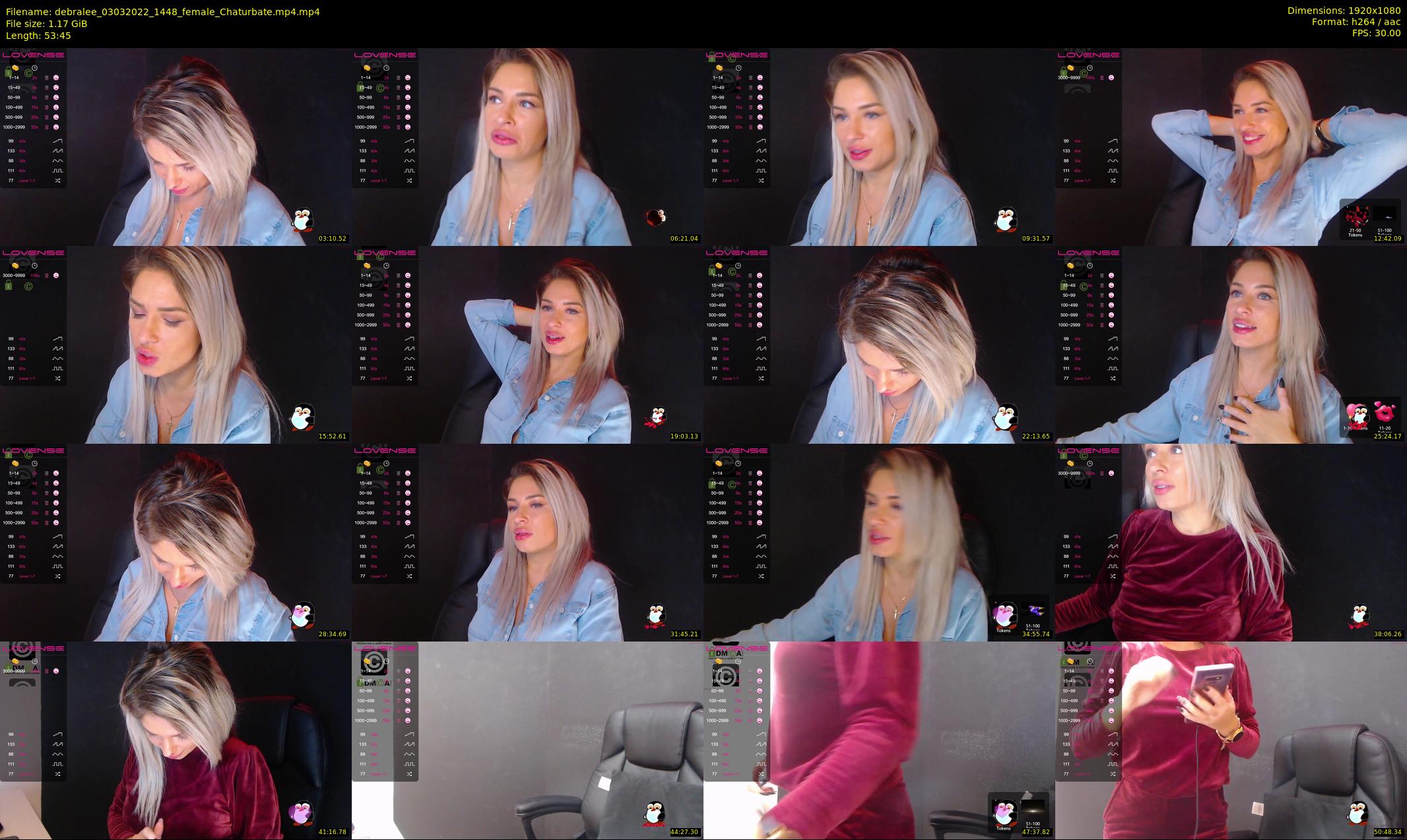 debralee — 54 minute Chaturbate female cam show recording, 1080p, Mar 3, 2022