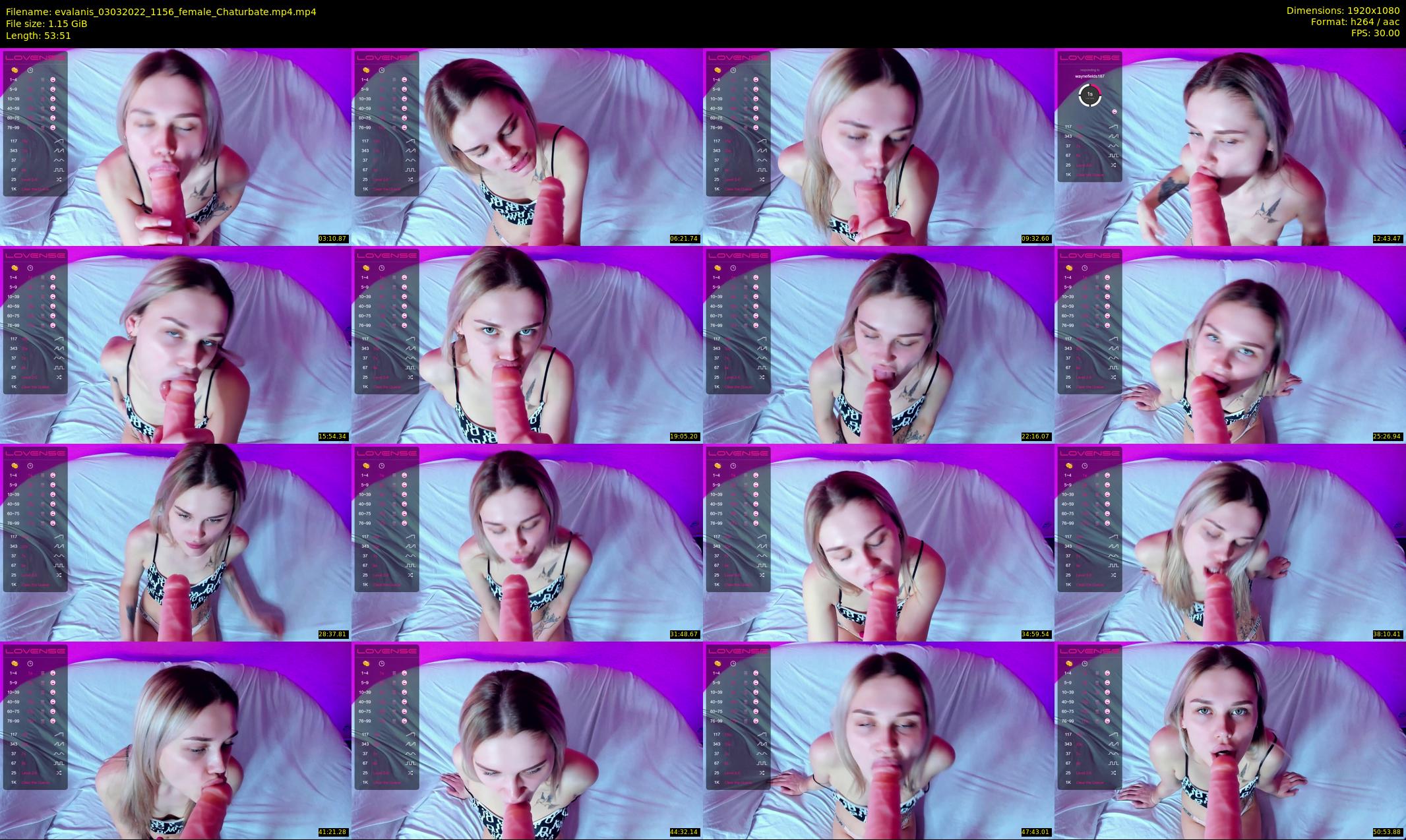evalanis — 54 minute Chaturbate couple cam show recording, 1080p, Mar 3, 2022