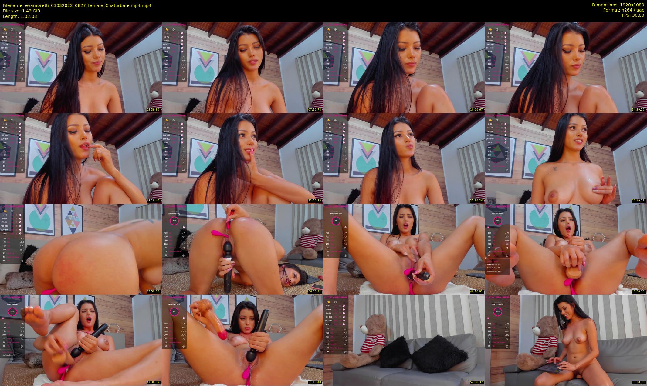 evamoretti — 63 minute Chaturbate female cam show recording, 1080p, Mar 3, 2022