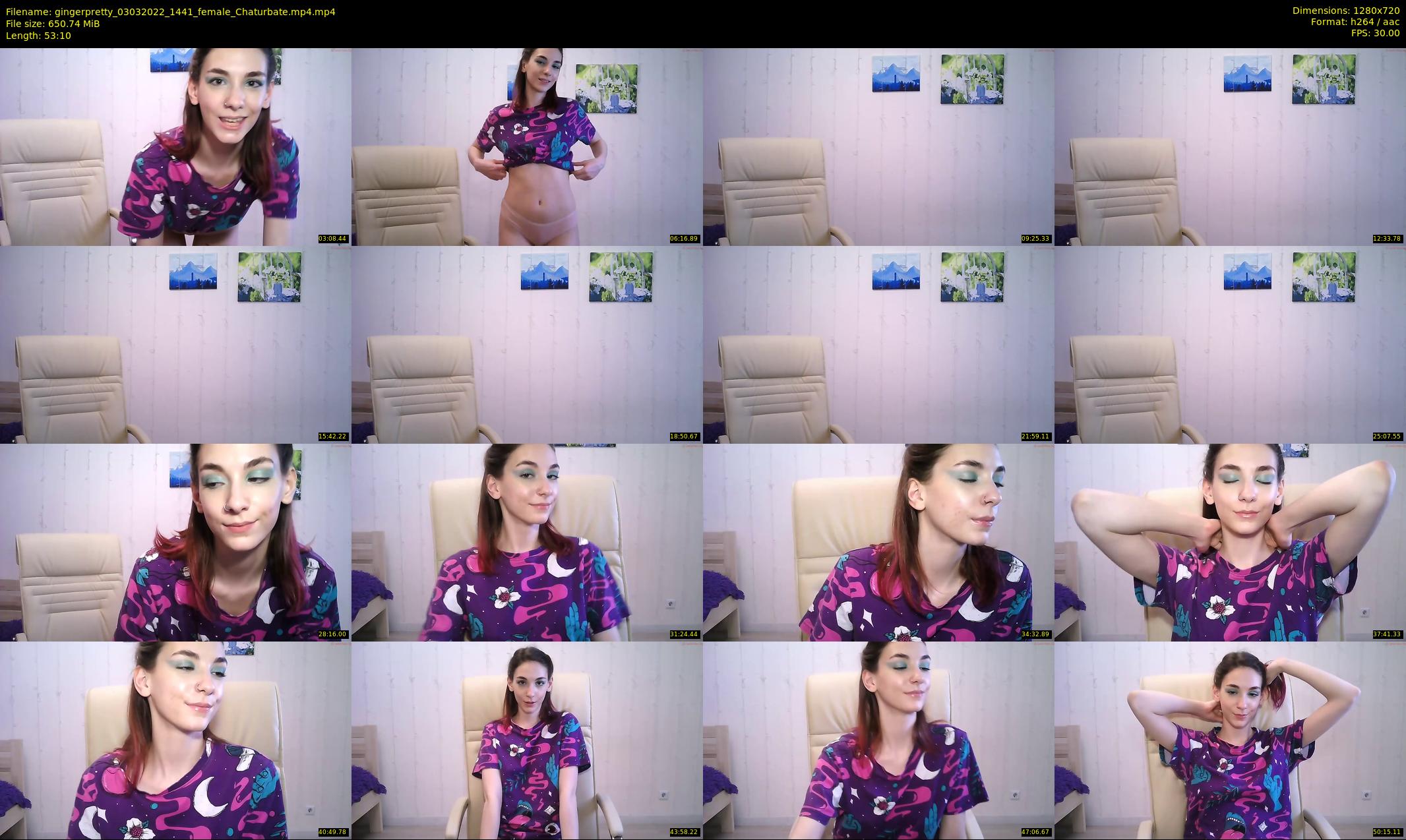 gingerpretty — 54 minute Chaturbate female cam show recording, 720p, Mar 3, 2022