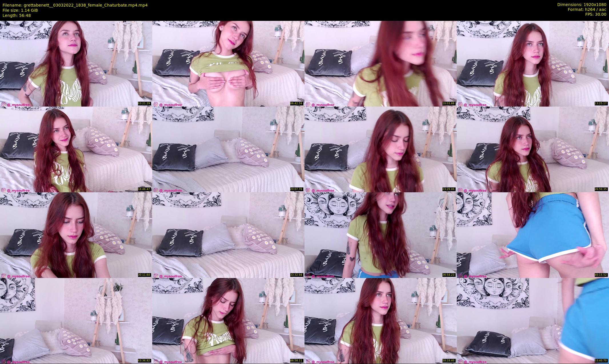 grettabenett_ — 57 minute Chaturbate female cam show recording, 1080p, Mar 3, 2022