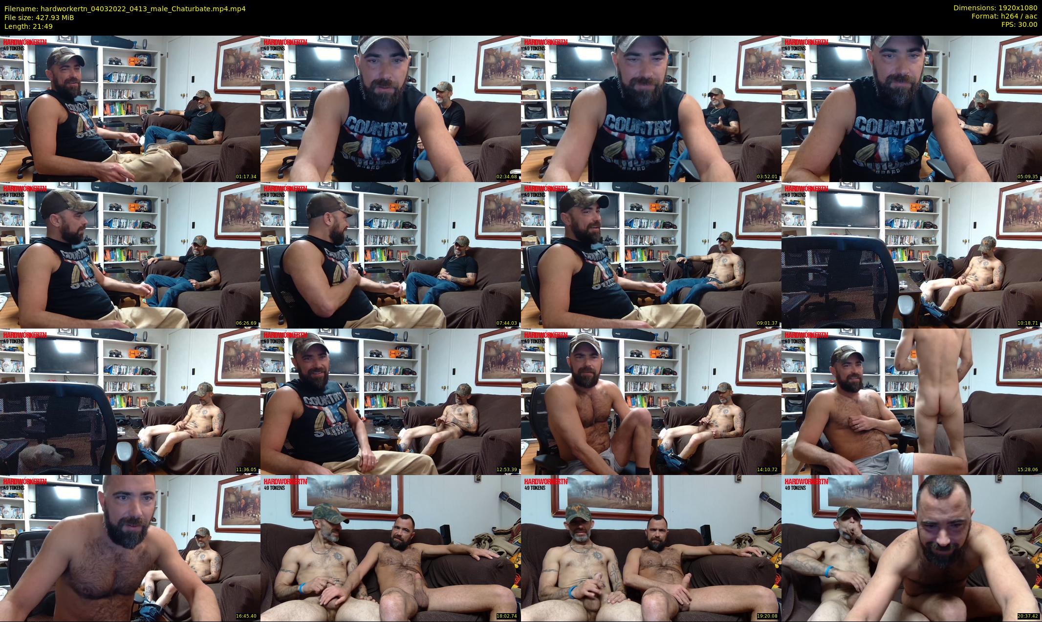 hardworkertn — 22 minute Chaturbate male cam show recording, 1080p, Mar 4, 2022