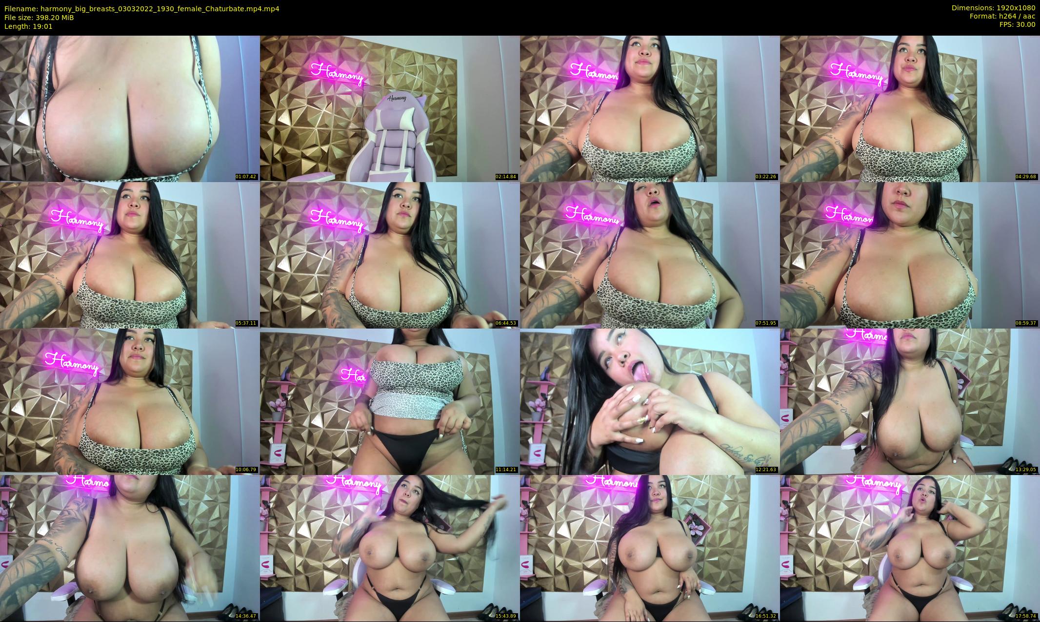 harmony_big_breasts — 20 minute Chaturbate female cam show recording, 1080p, Mar 3, 2022