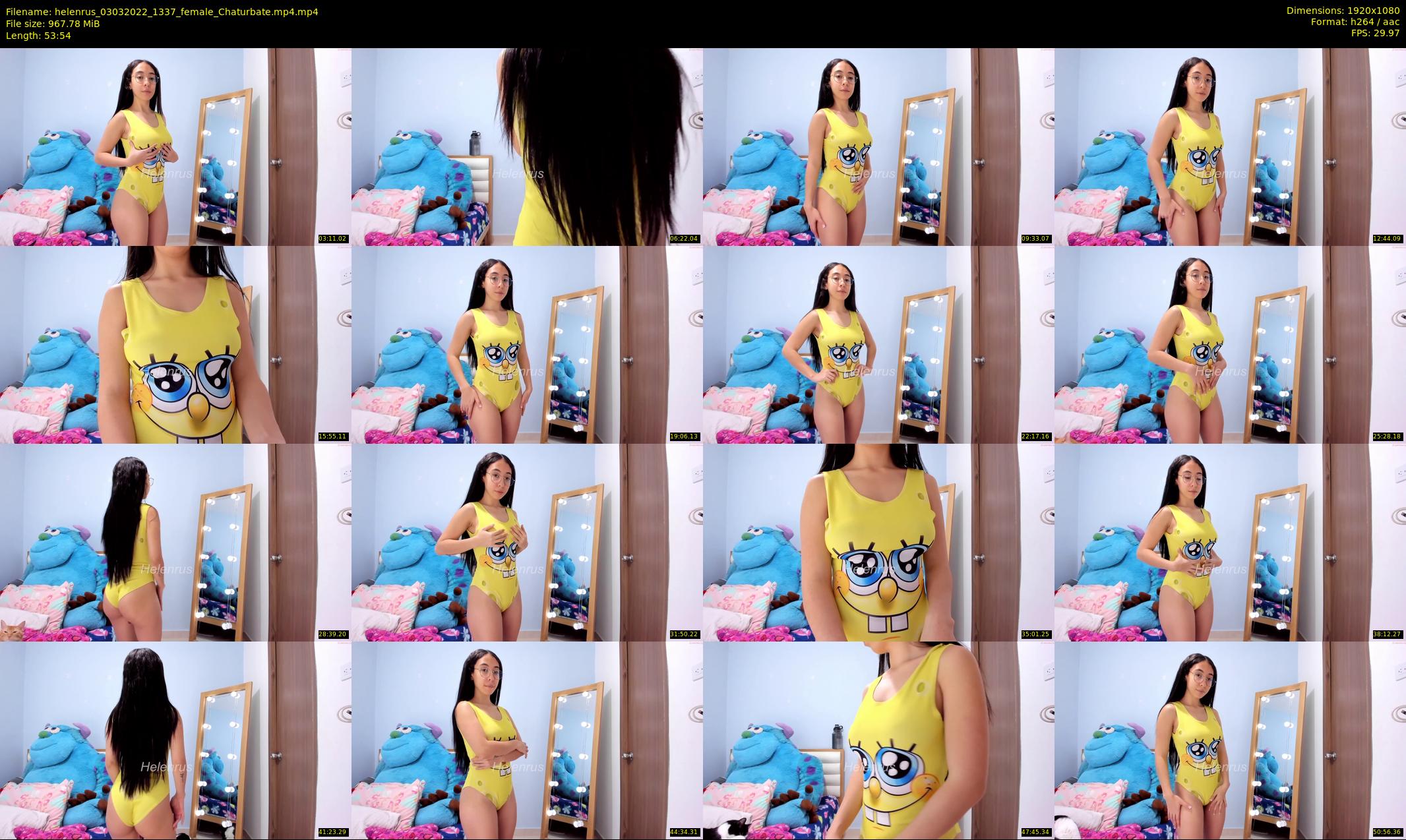 helenrus — 54 minute Chaturbate female cam show recording, 1080p, Mar 3, 2022
