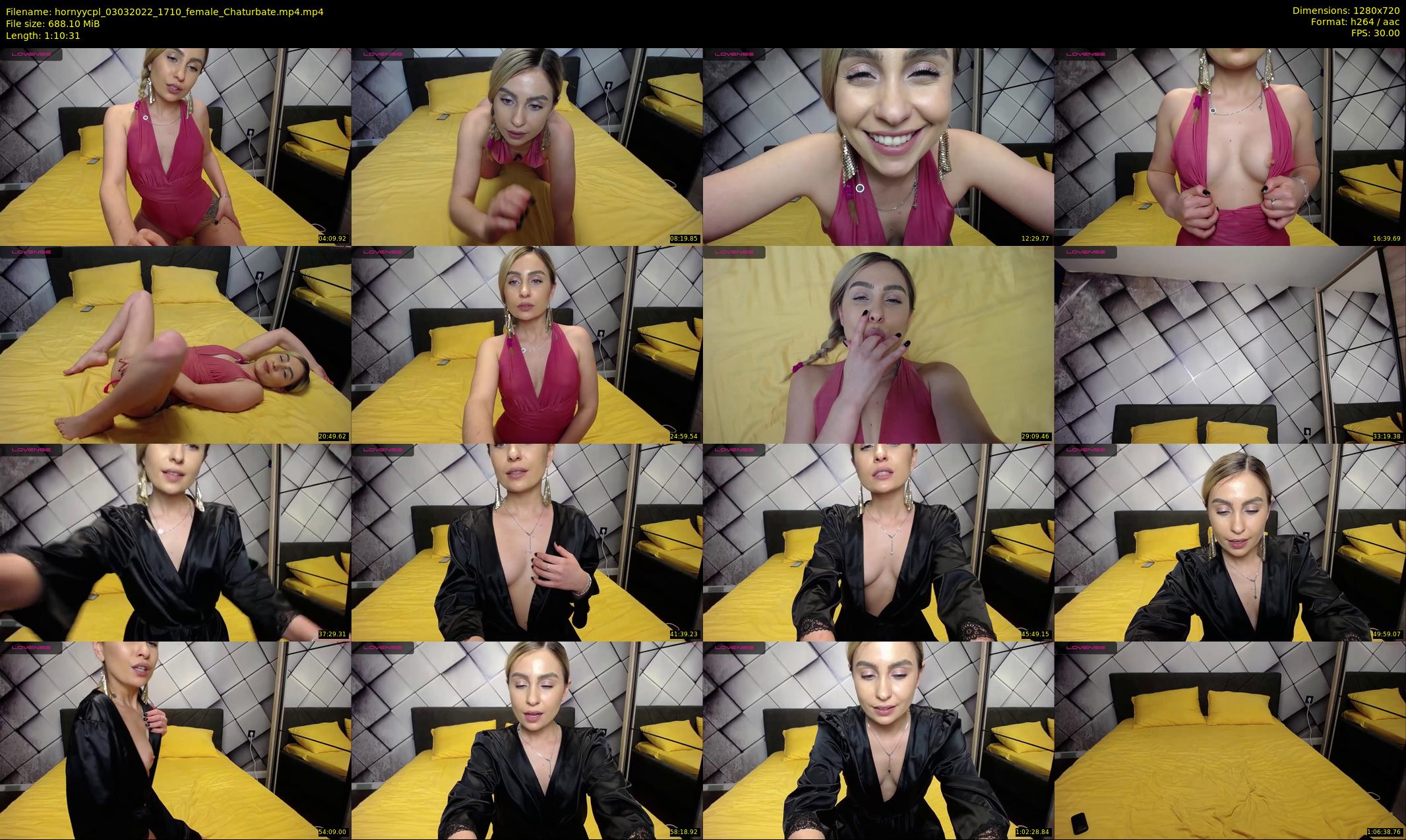 hornyycpl — 71 minute Chaturbate couple cam show recording, 720p, Mar 3, 2022