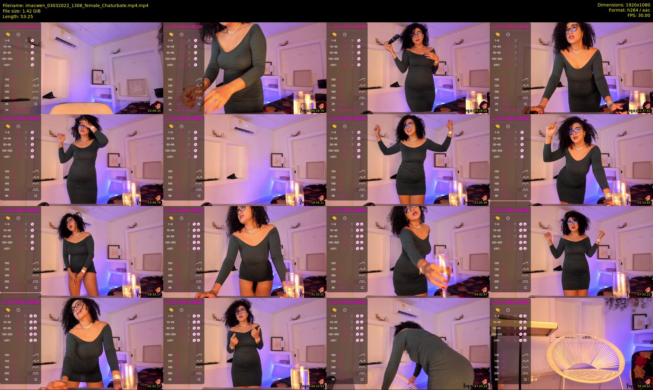 imacwen — 54 minute Chaturbate female cam show recording, 1080p, Mar 3, 2022