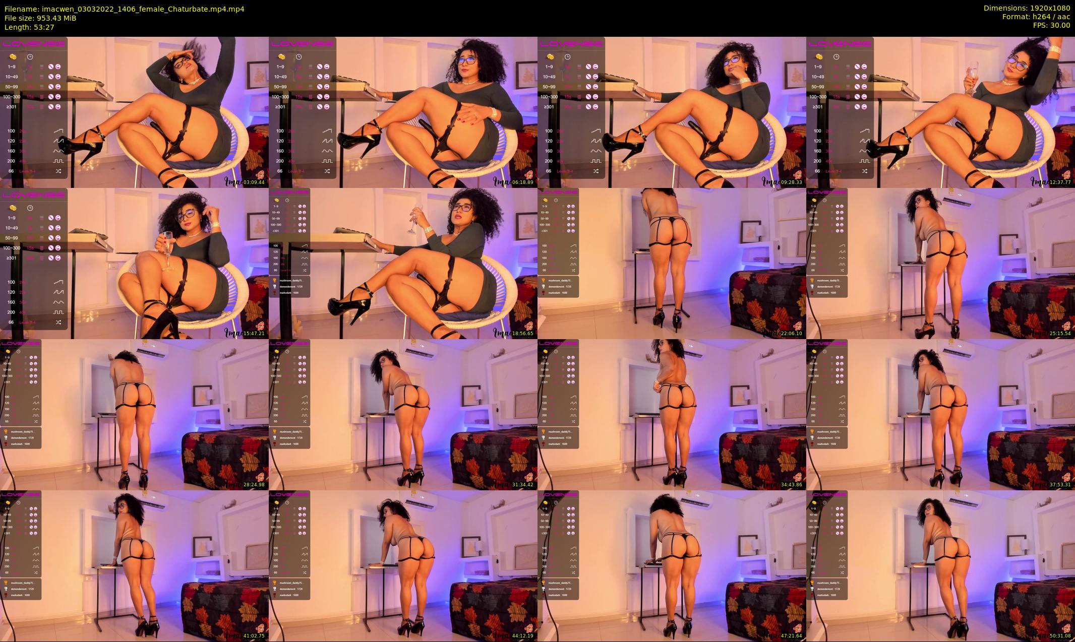 imacwen — 54 minute Chaturbate female cam show recording, 1080p, Mar 3, 2022
