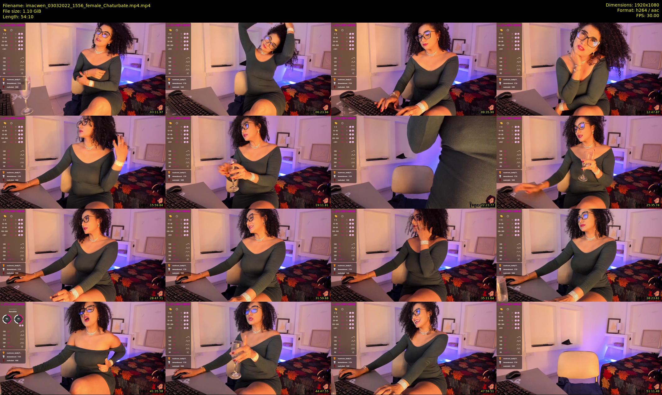 imacwen — 55 minute Chaturbate female cam show recording, 1080p, Mar 3, 2022