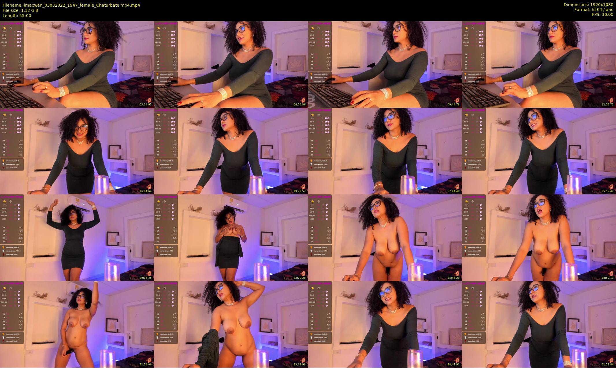 imacwen — 55 minute Chaturbate female cam show recording, 1080p, Mar 3, 2022