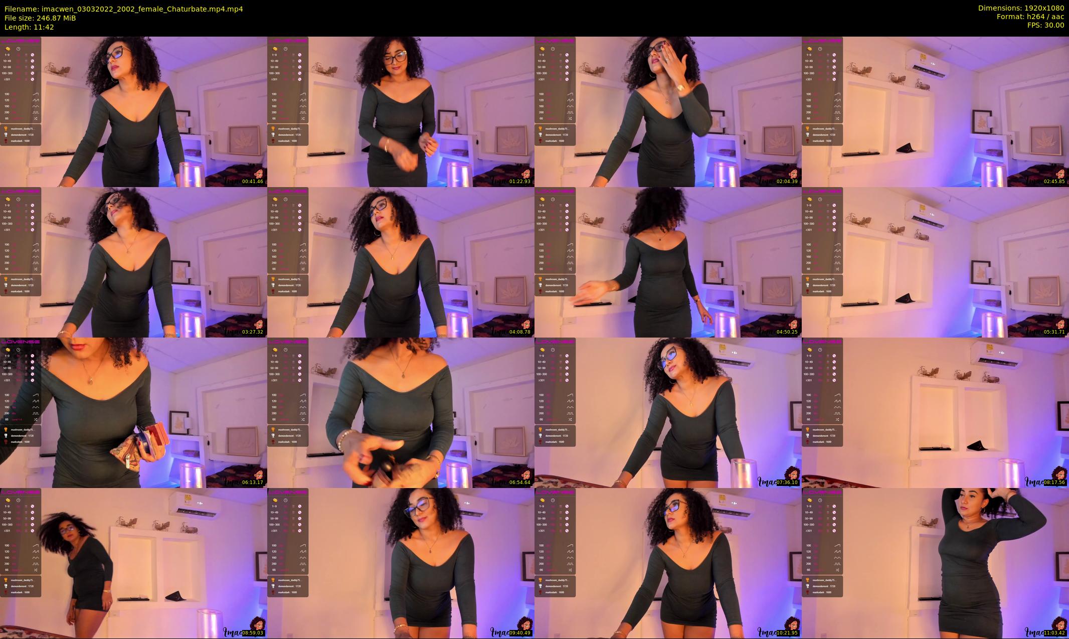 imacwen — 12 minute Chaturbate female cam show recording, 1080p, Mar 3, 2022