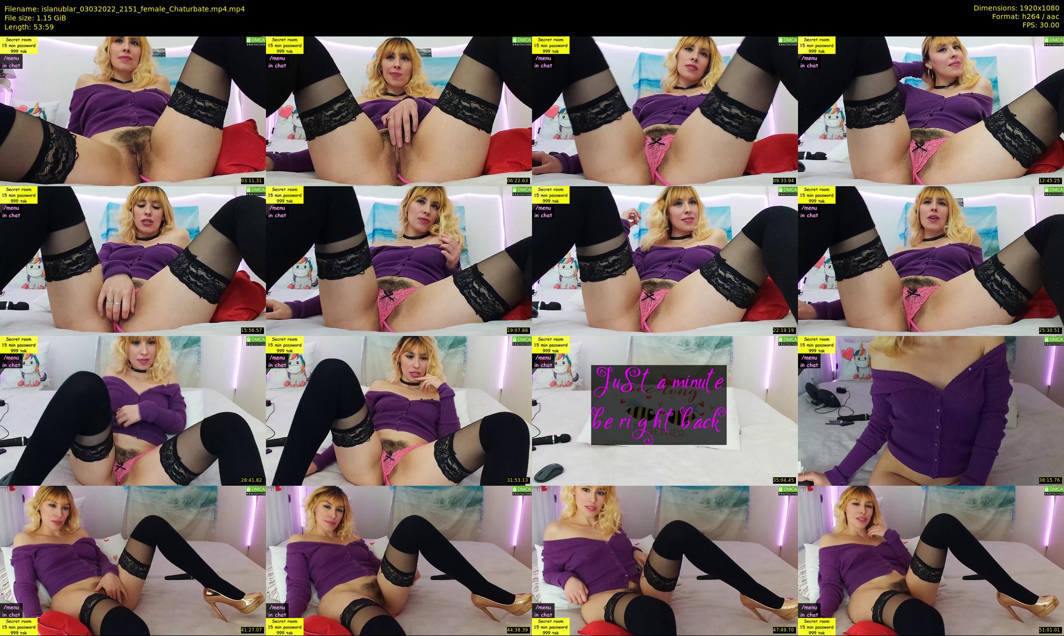 islanublar — 54 minute Chaturbate female cam show recording, 1080p, Mar 3, 2022