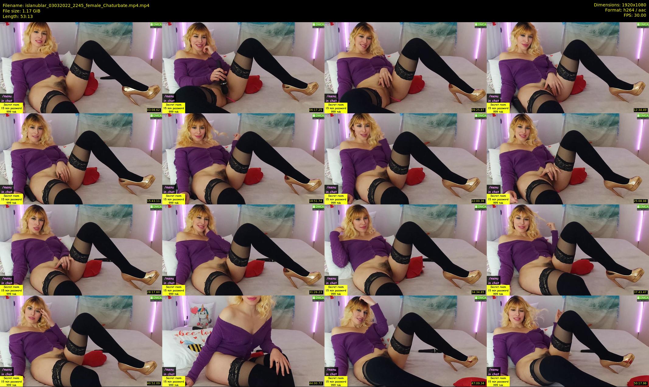 islanublar — 54 minute Chaturbate female cam show recording, 1080p, Mar 3, 2022