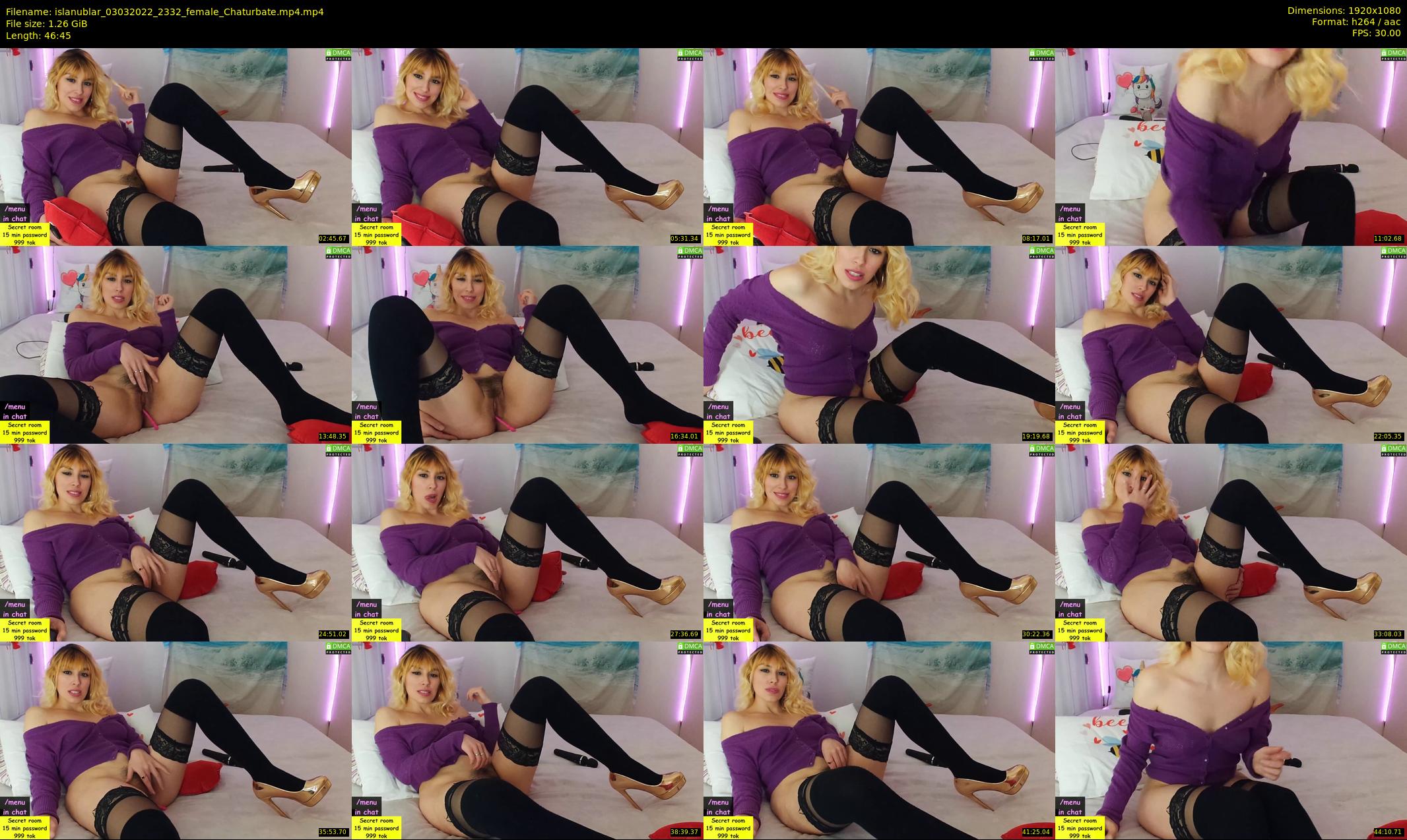 islanublar — 47 minute Chaturbate female cam show recording, 1080p, Mar 3, 2022
