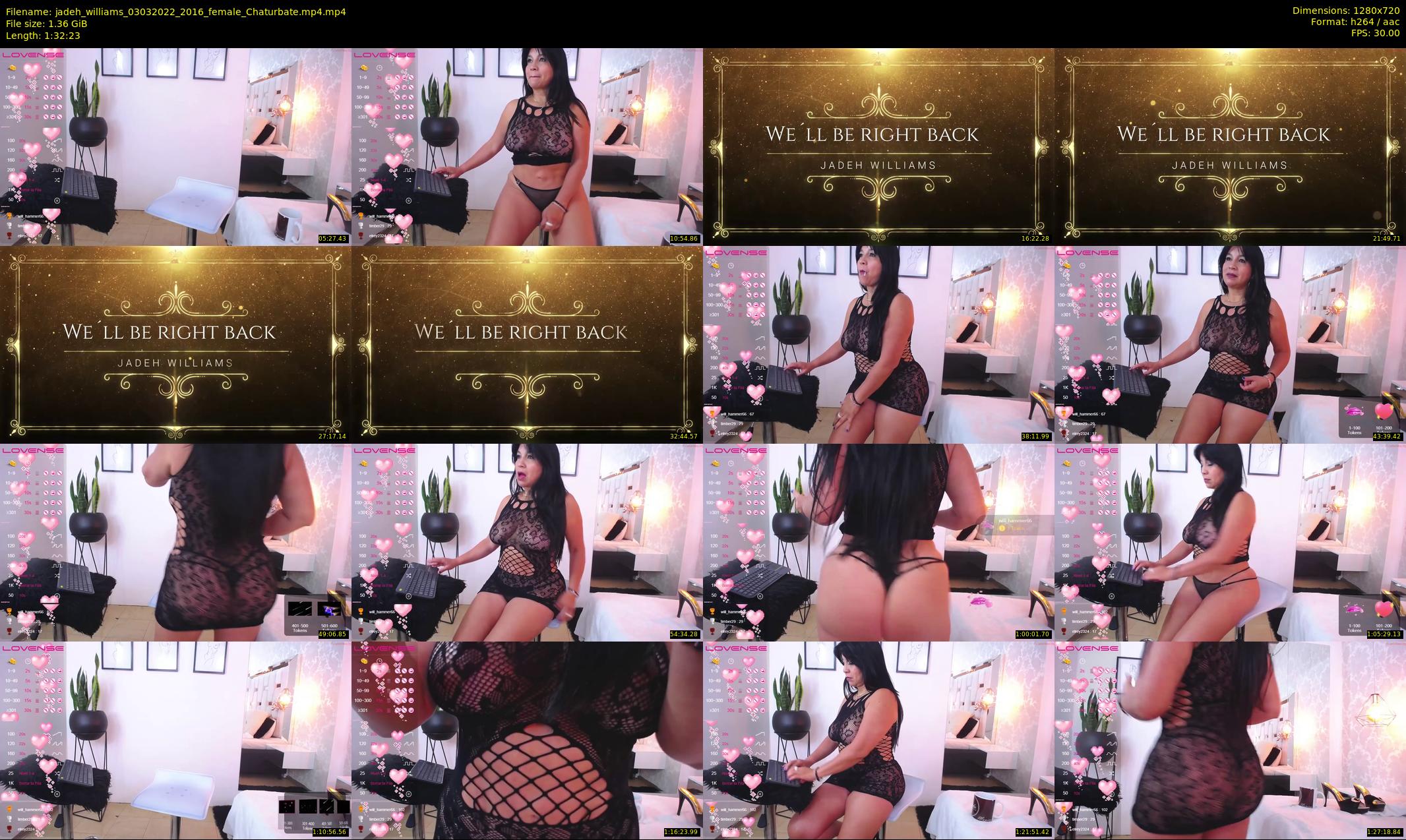 jadeh_williams — 93 minute Chaturbate female cam show recording, 720p, Mar 3, 2022