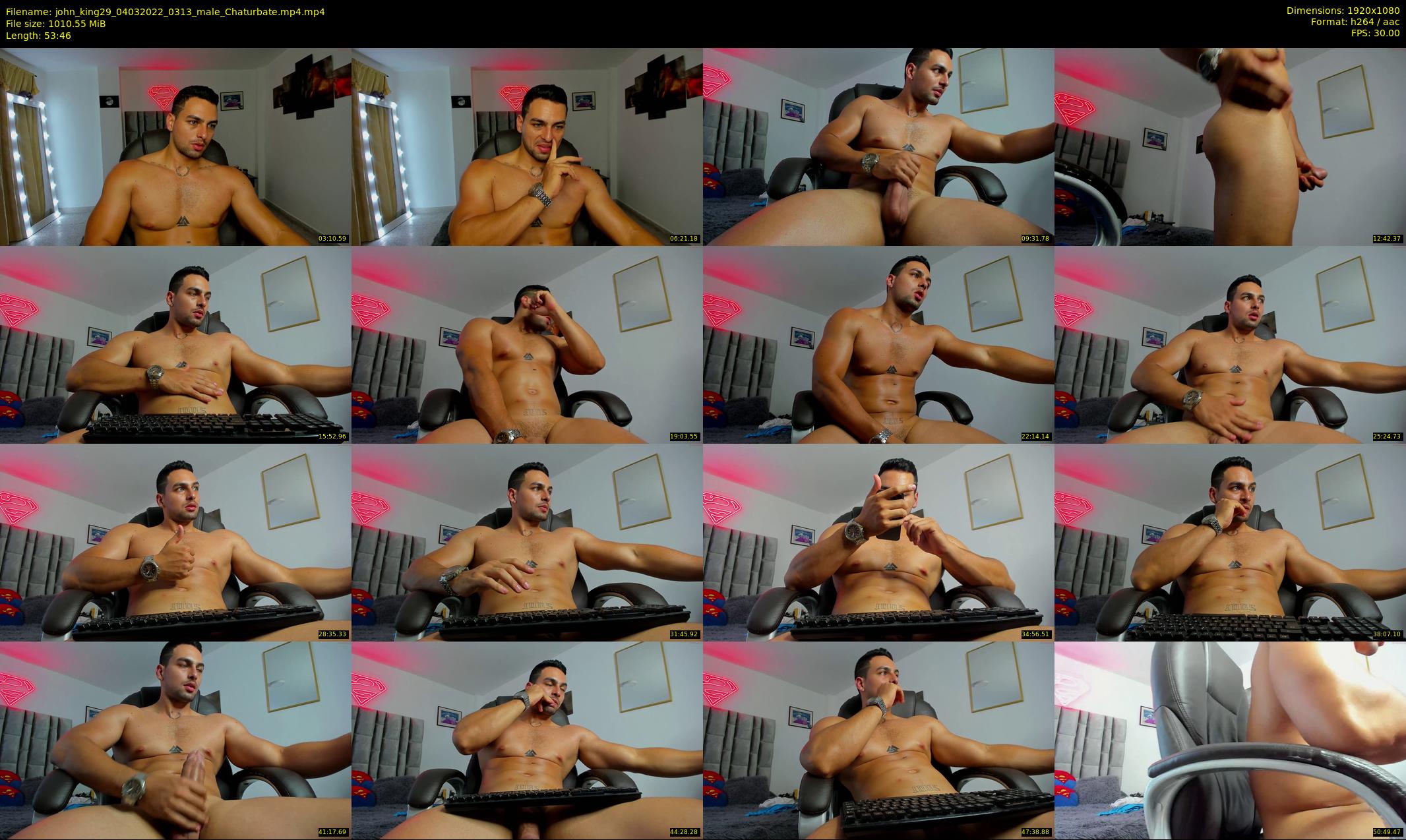 john_king29 — 54 minute Chaturbate male cam show recording, 1080p, Mar 4, 2022