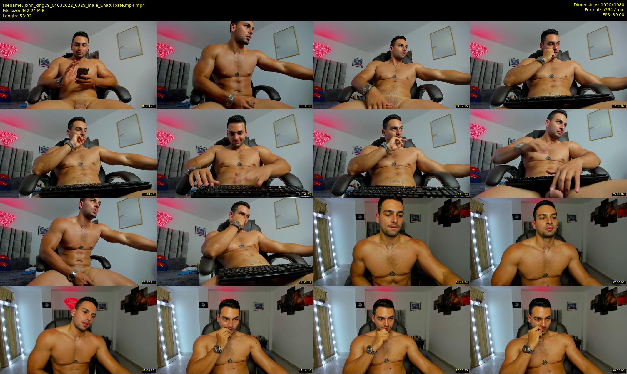 john_king29 — 54 minute Chaturbate male cam show recording, 1080p, Mar 4, 2022