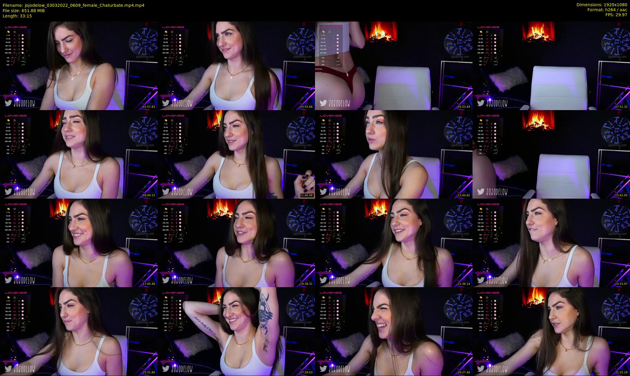 jojodelow — 34 minute Chaturbate female cam show recording, 1080p, Mar 3, 2022
