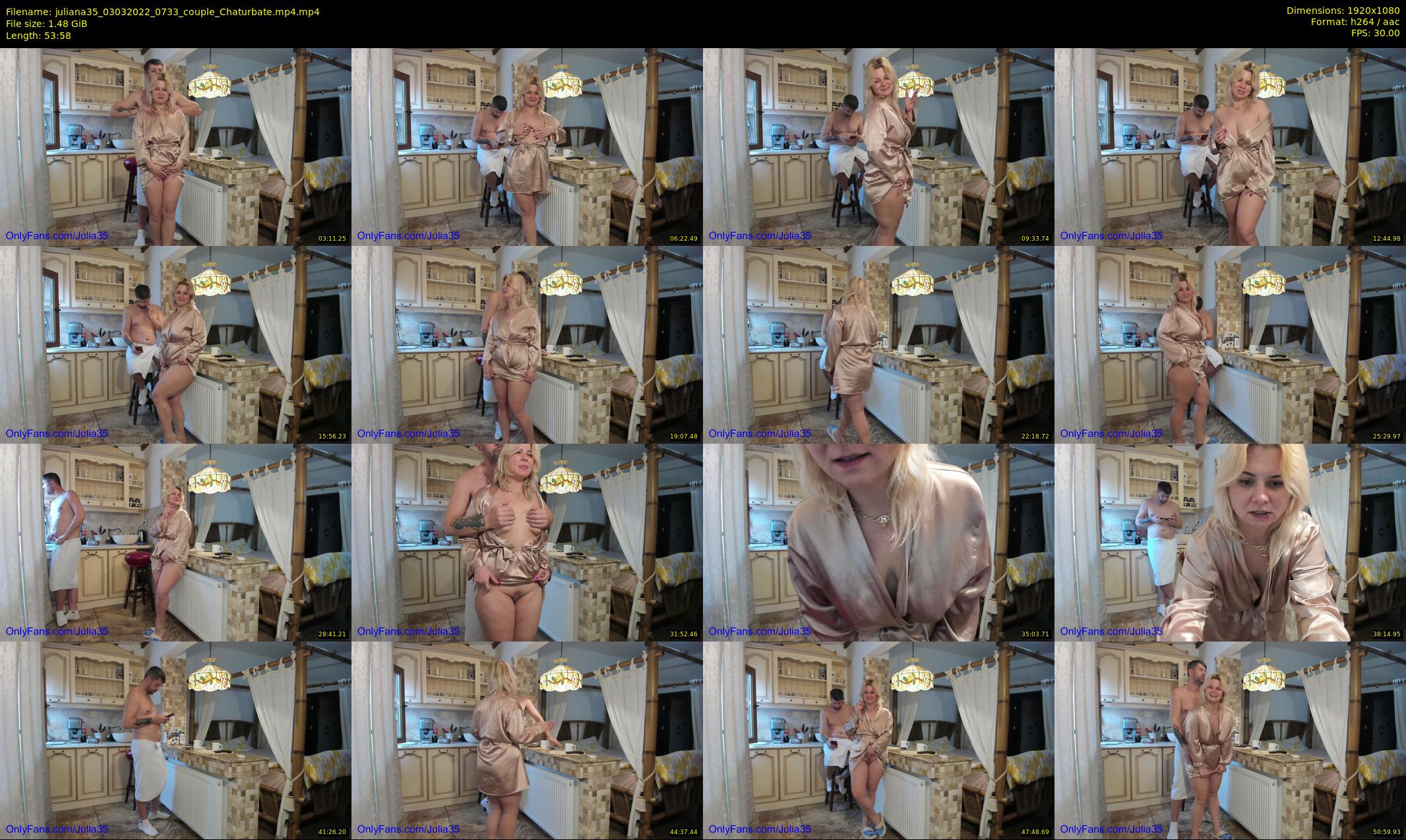 juliana35 — 54 minute Chaturbate couple cam show recording, 1080p, Mar 3, 2022