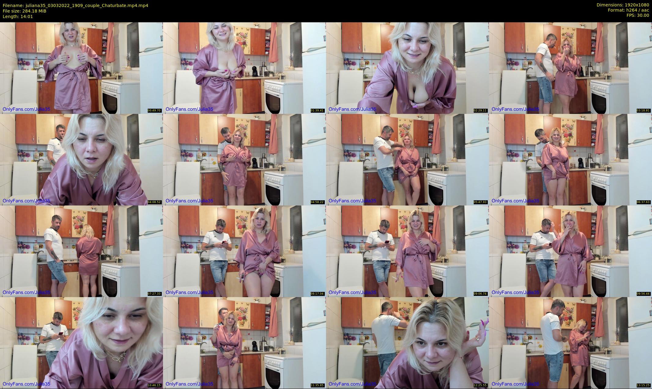 juliana35 — 15 minute Chaturbate couple cam show recording, 1080p, Mar 3, 2022