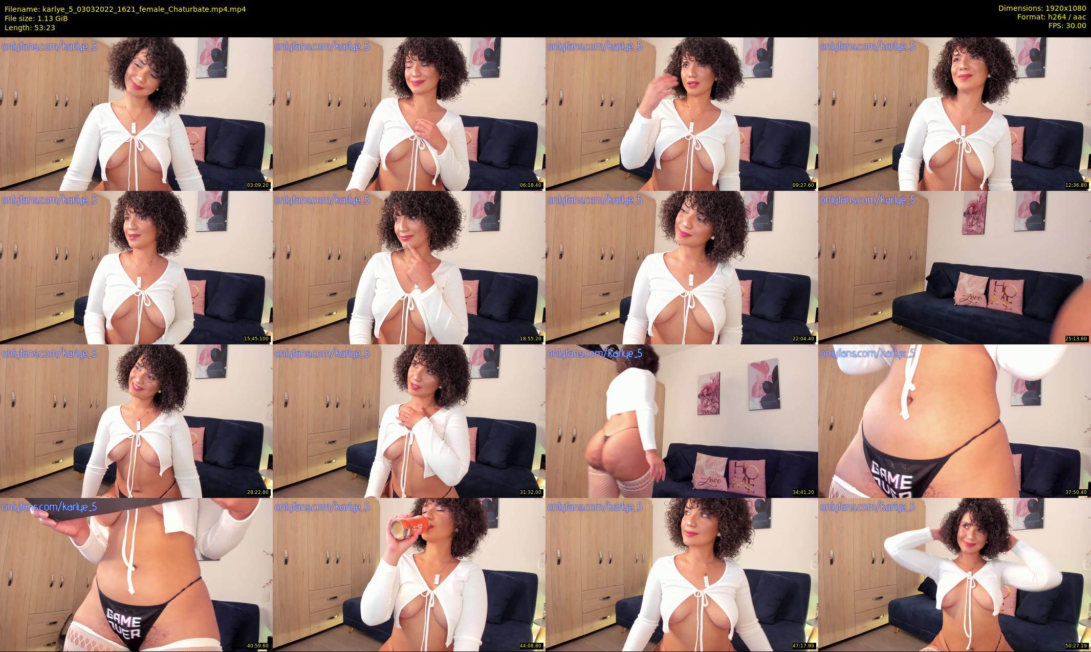 karlye_5 — 54 minute Chaturbate female cam show recording, 1080p, Mar 3, 2022