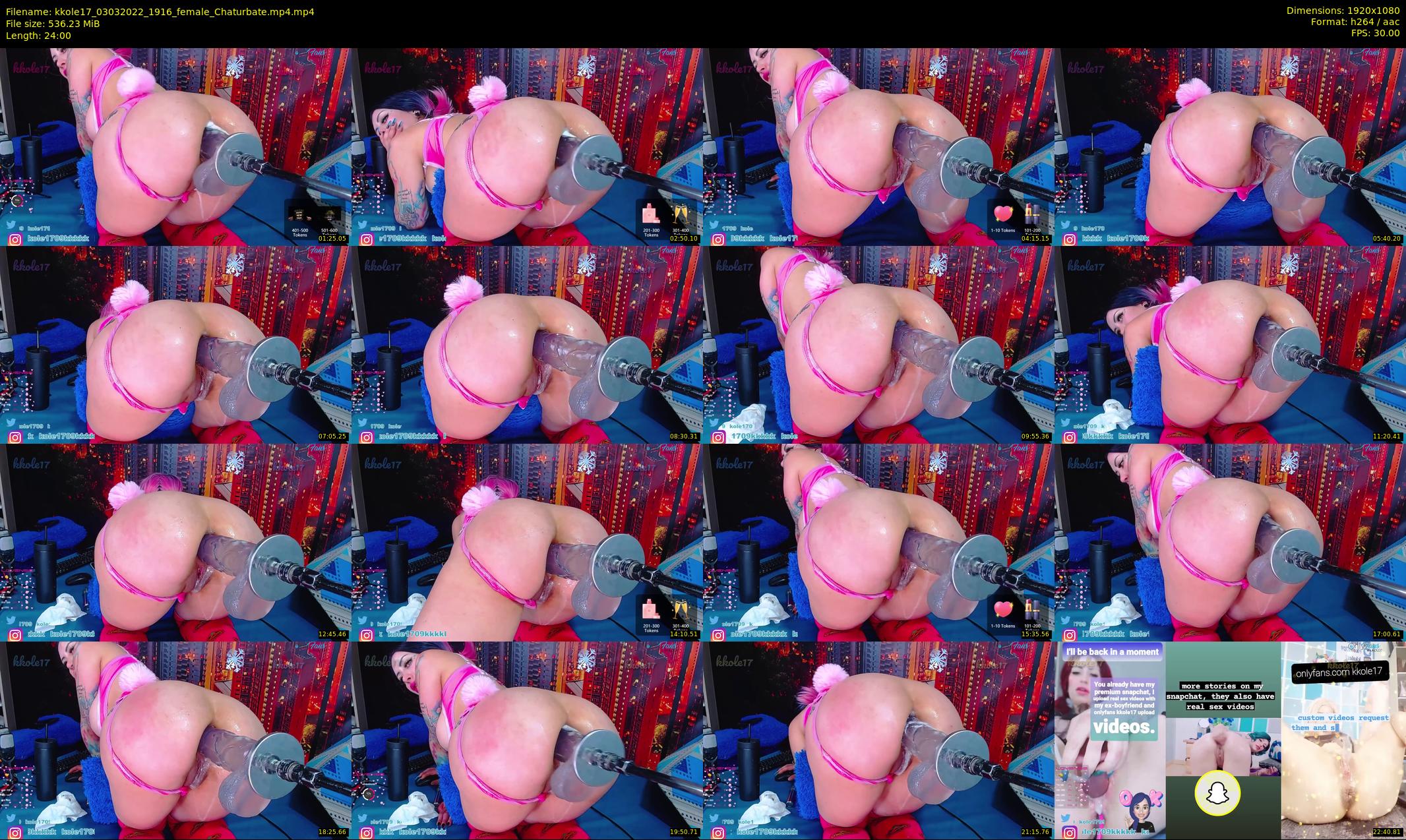 kkole17 — 24 minute Chaturbate female cam show recording, 1080p, Mar 3, 2022