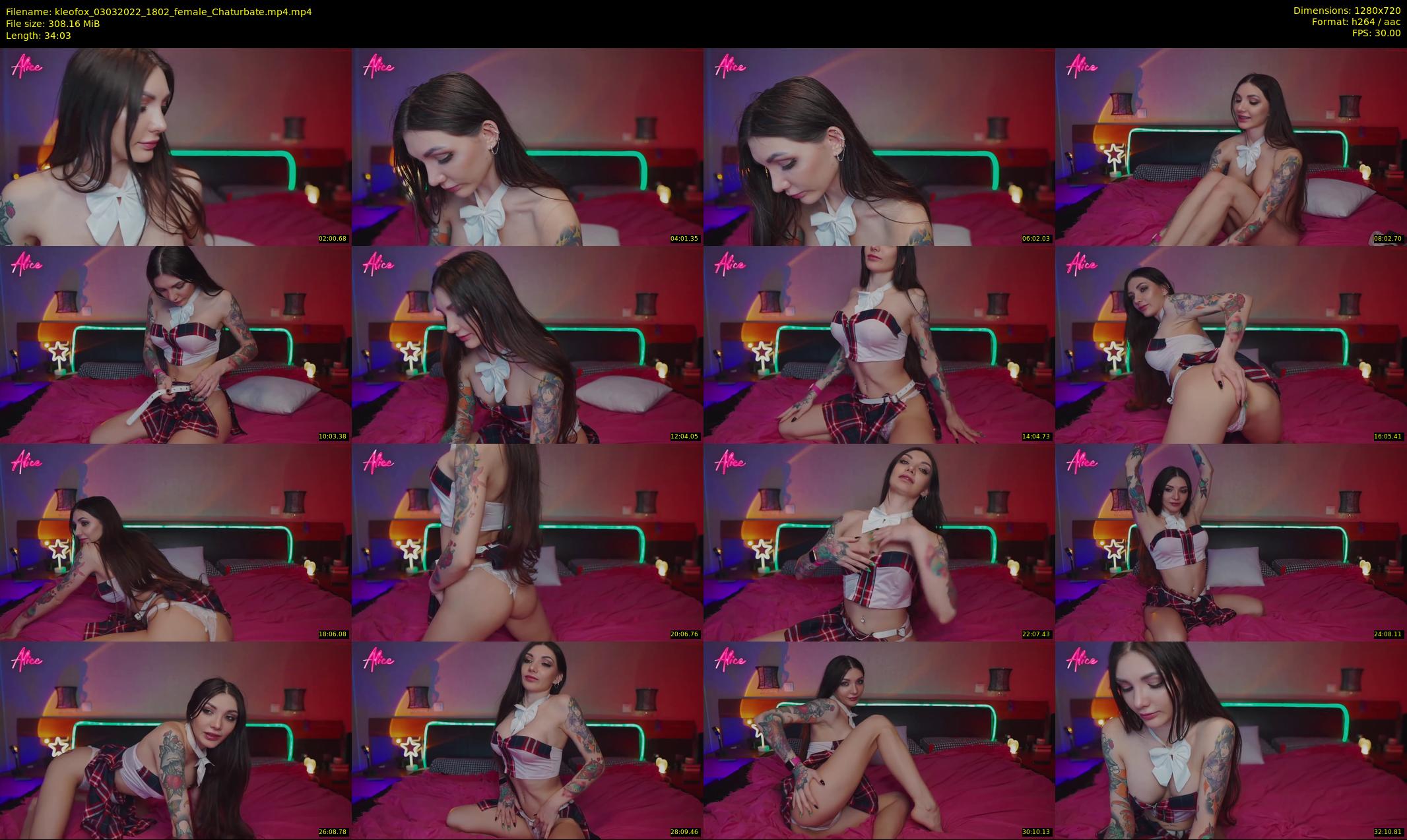 kleofox — 35 minute Chaturbate female cam show recording, 720p, Mar 3, 2022