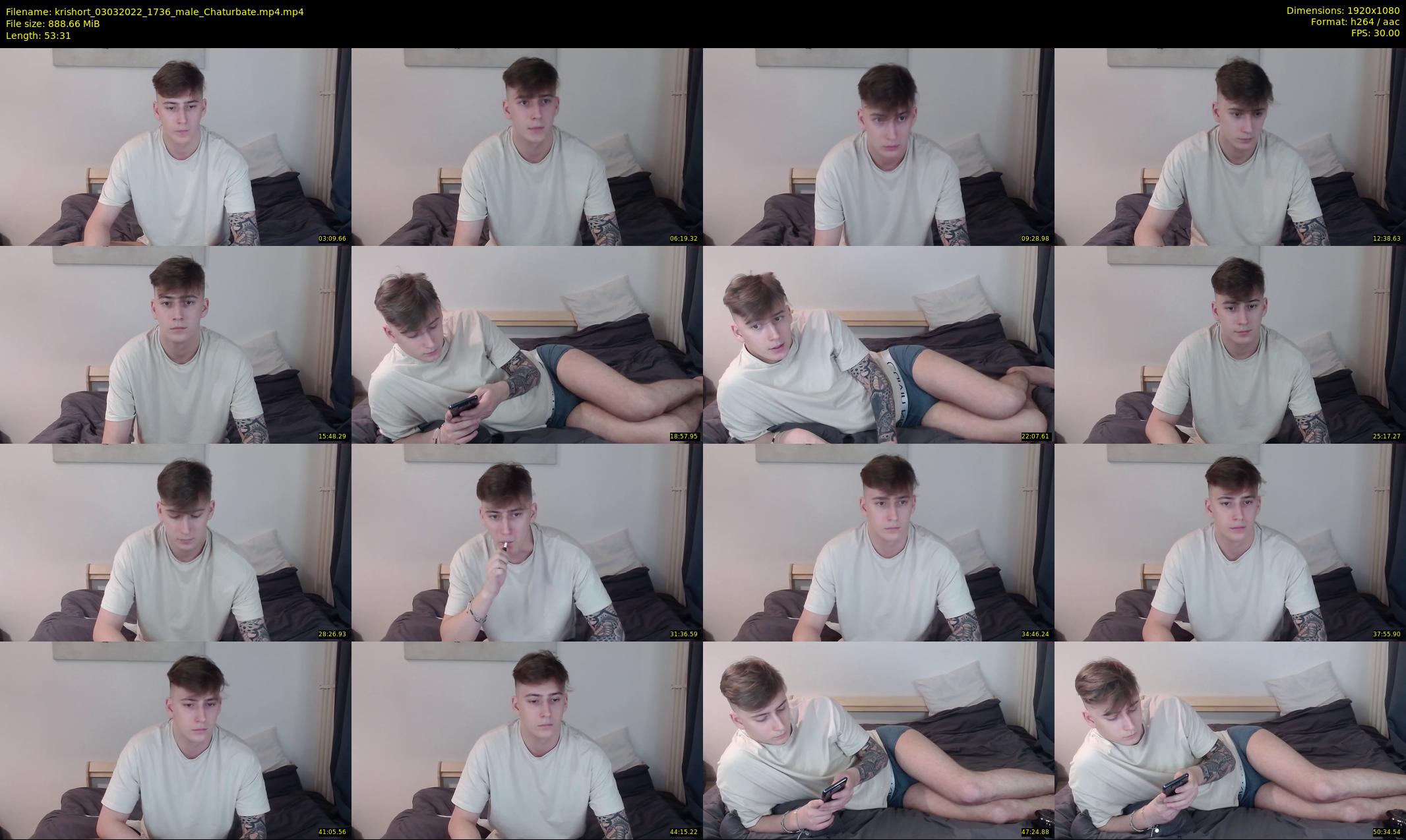 krishort — 54 minute Chaturbate male cam show recording, 1080p, Mar 3, 2022