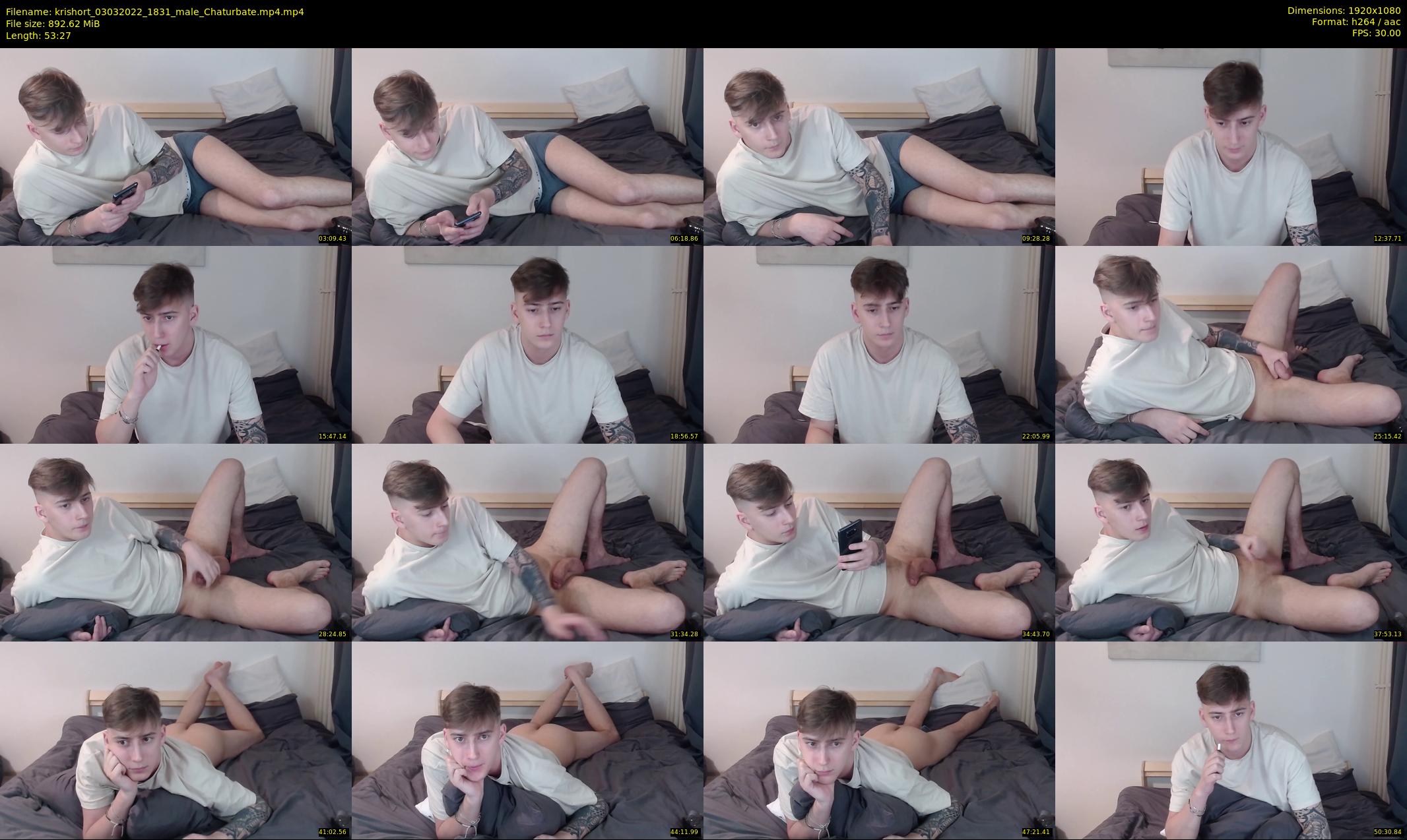 krishort — 54 minute Chaturbate male cam show recording, 1080p, Mar 3, 2022