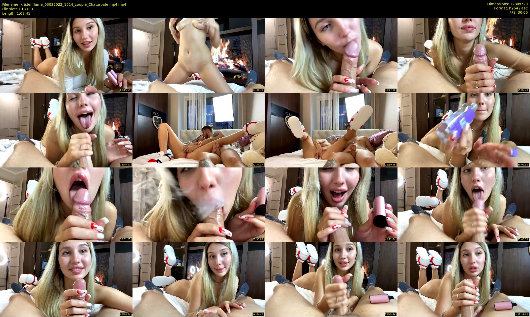 kristenflame — 64 minute Chaturbate couple cam show recording, 720p, Mar 3, 2022