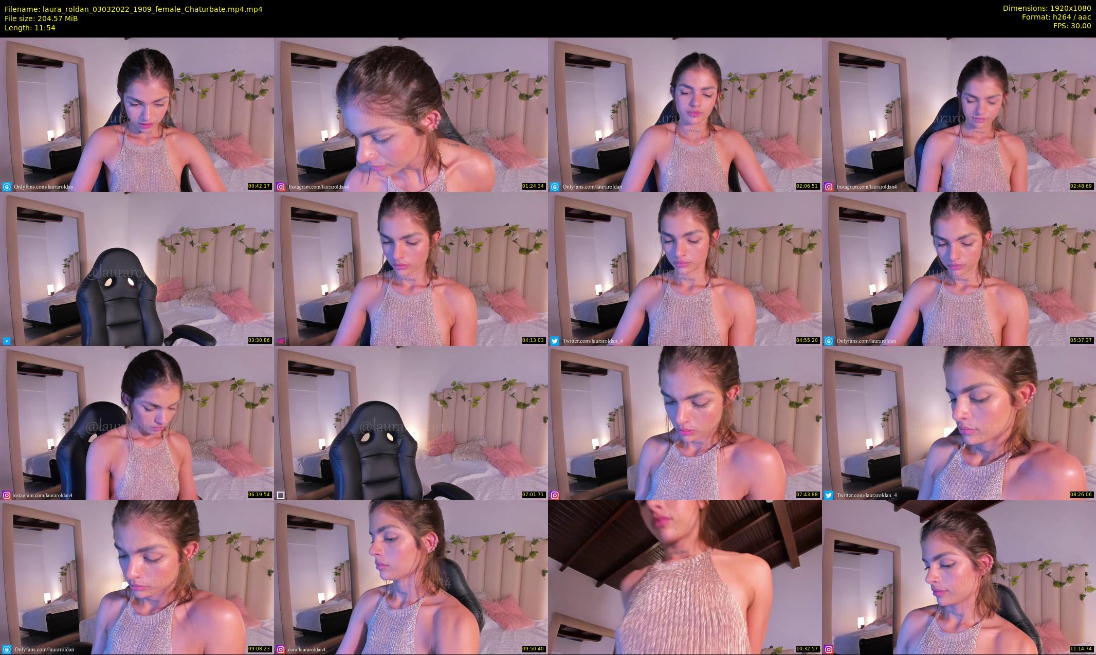 laura_roldan — 12 minute Chaturbate female cam show recording, 1080p, Mar 3, 2022