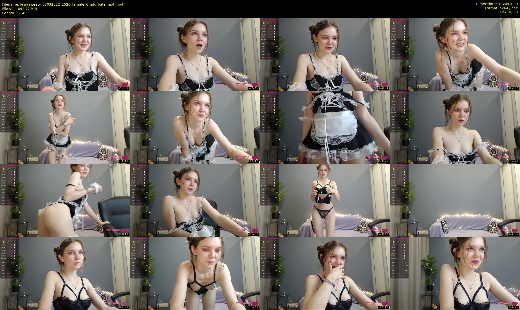 lessysweety — 38 minute Chaturbate female cam show recording, 1080p, Mar 3, 2022