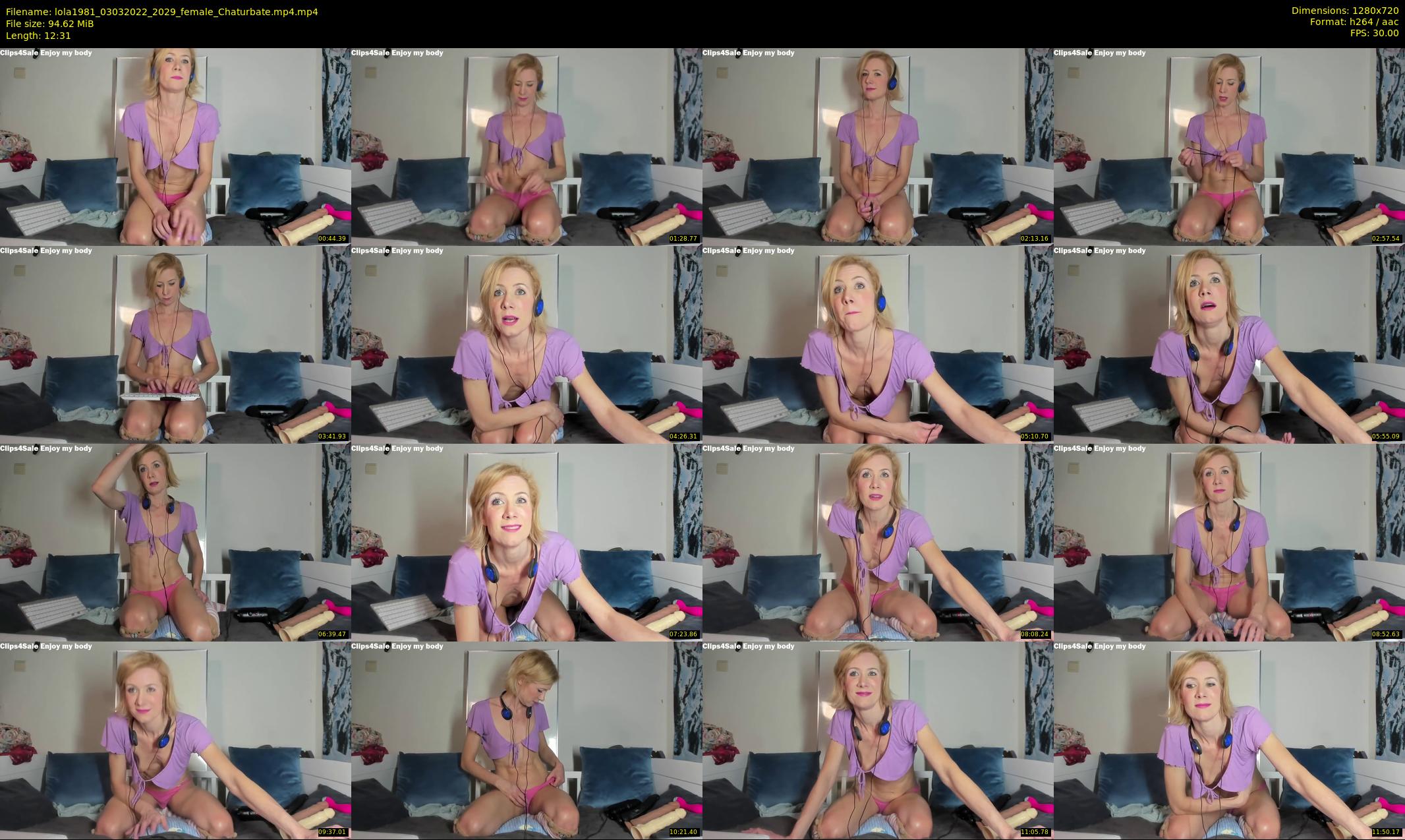 lola1981 — 13 minute Chaturbate female cam show recording, 720p, Mar 3, 2022