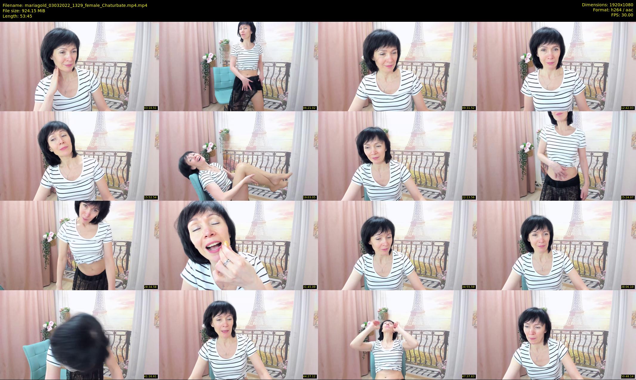 mariagold — 54 minute Chaturbate female cam show recording, 1080p, Mar 3, 2022